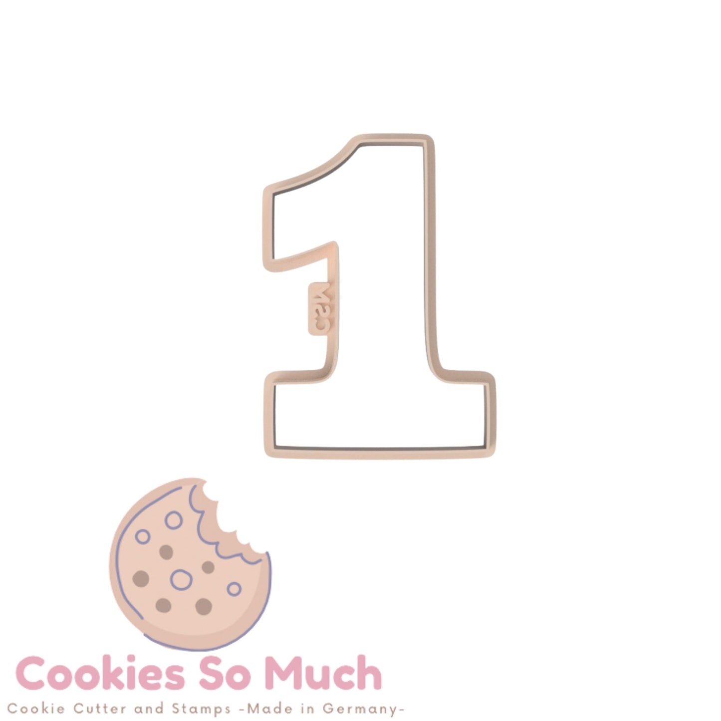 Zahl 1 Ausstecher