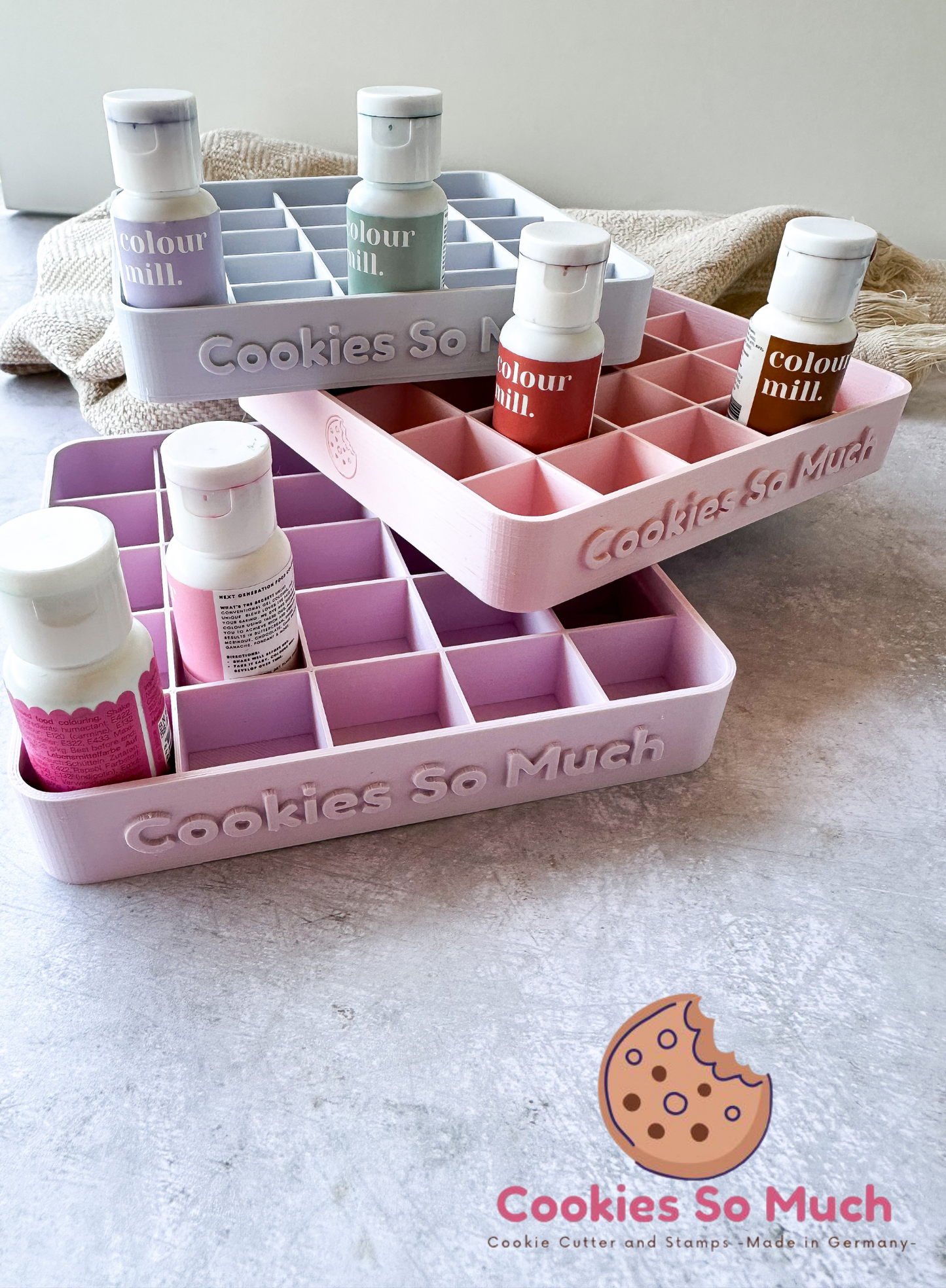 Color Food Tray 25x Organizer