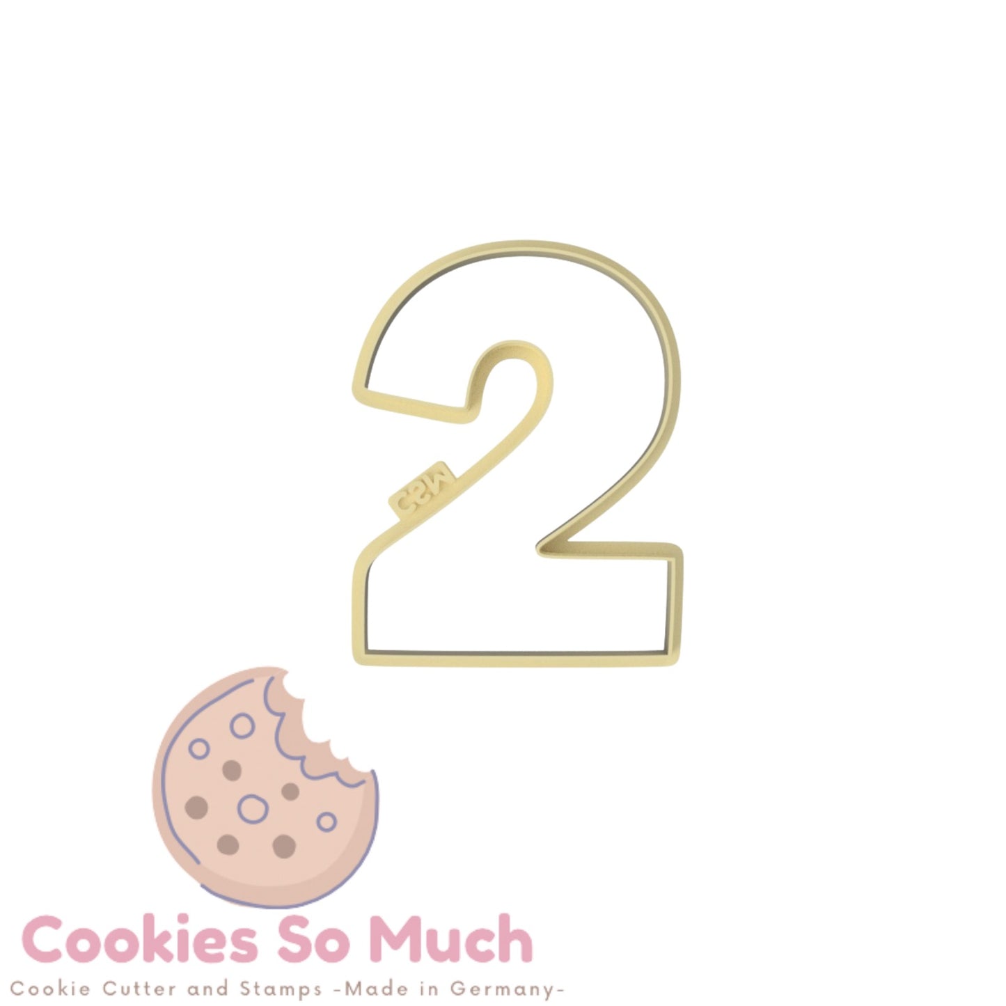 Zahl 2 Ausstecher