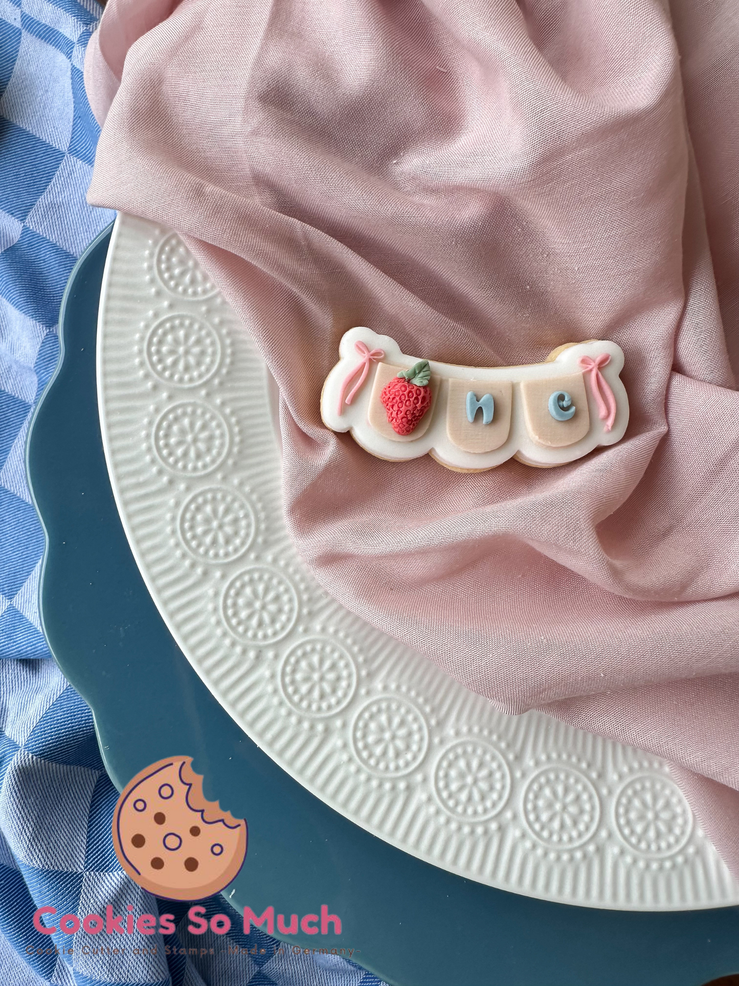 3er Wimpelkette acryl debosser und ausstecher