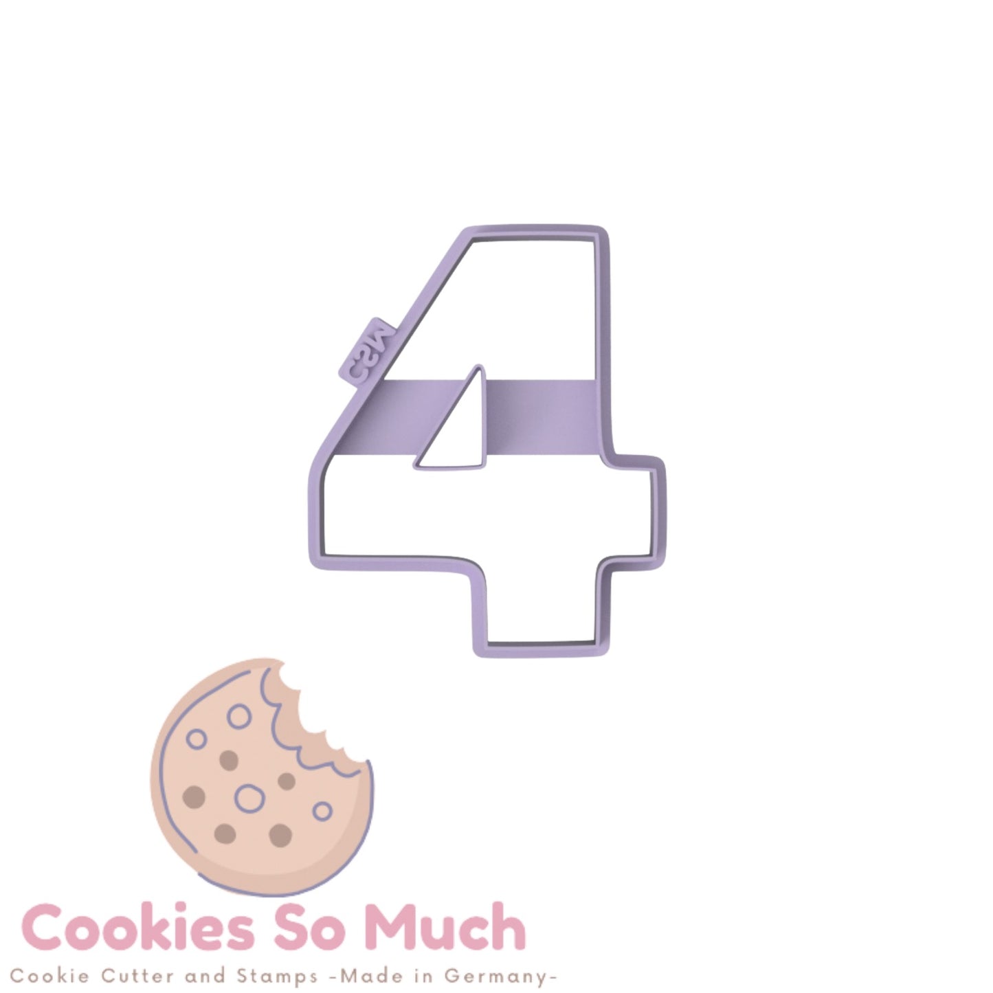Zahl 4 Ausstecher