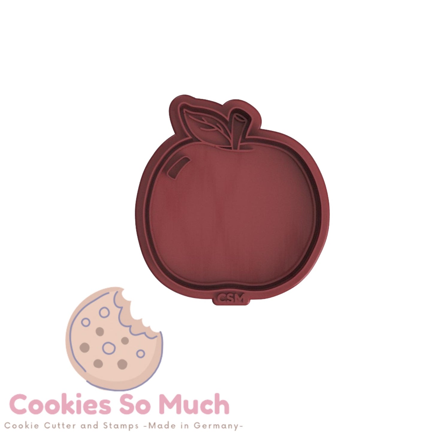 Apfel Stempel und Ausstecher