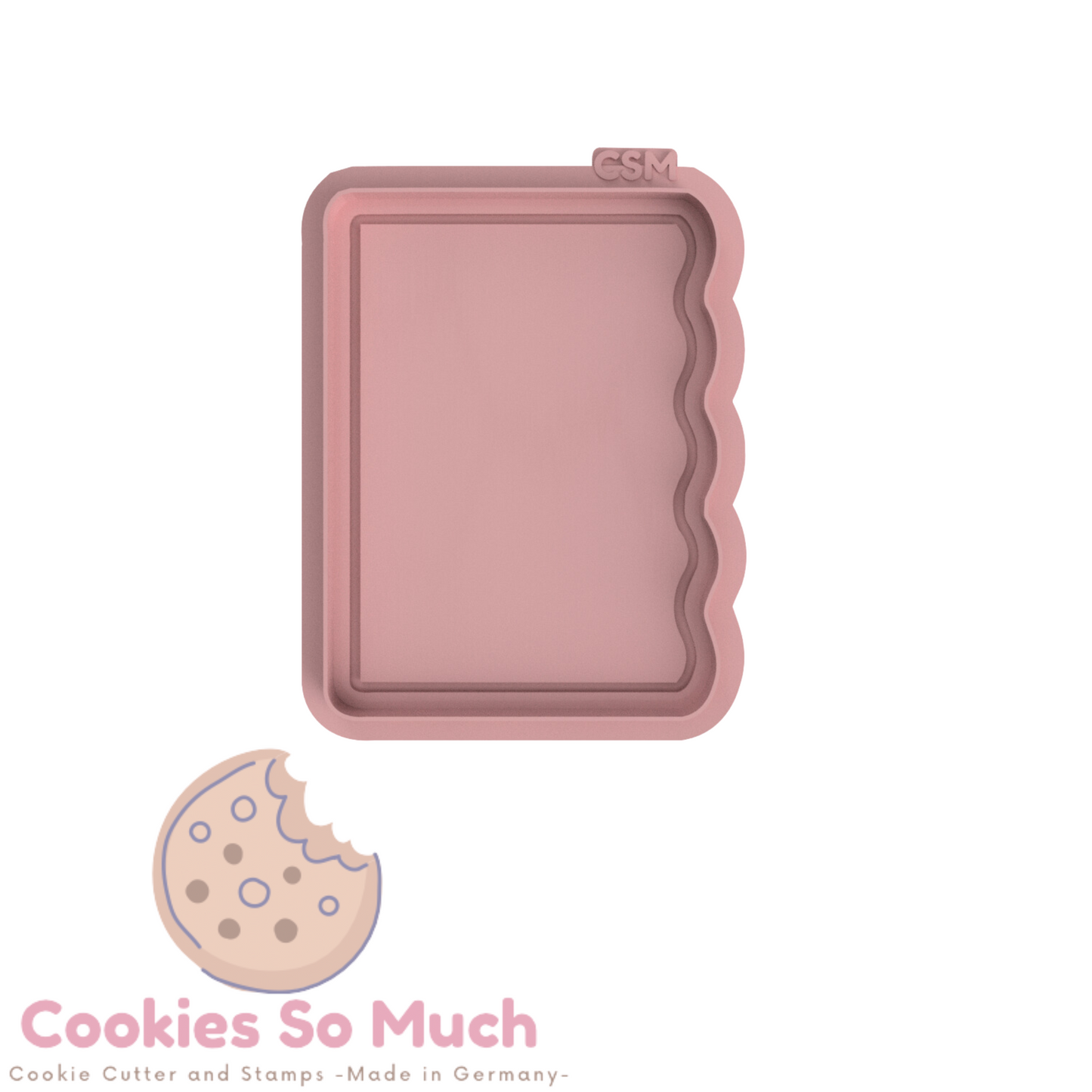 gewellter halber rechteck board debosser und ausstecher