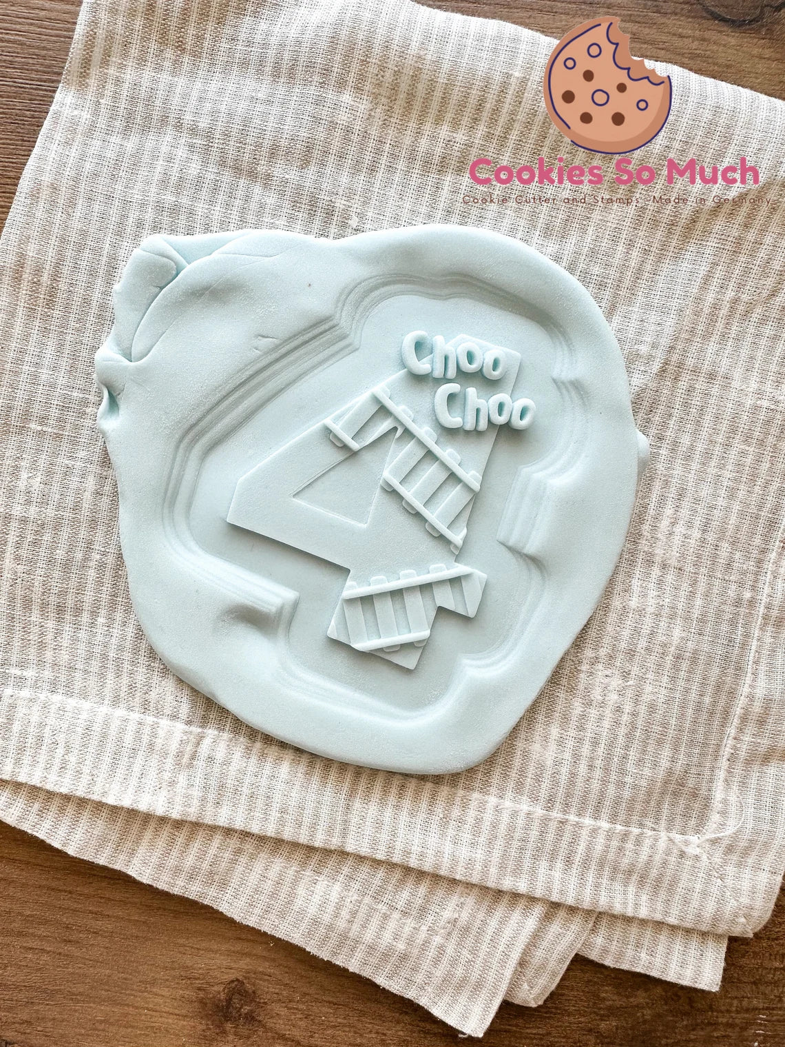 Choo Choo Zahl 4 Debosser & Ausstecher