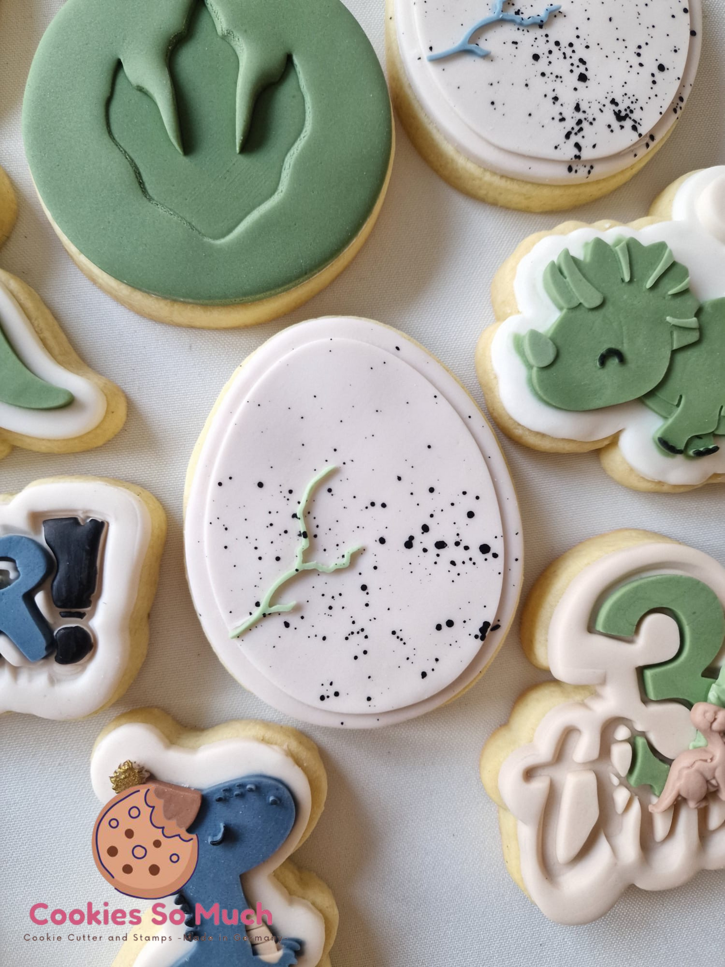 Dinosaurier Fußabdruck stempel