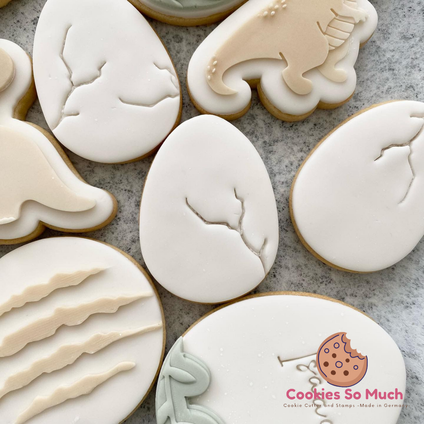 Dinosaurier Fußabdruck stempel