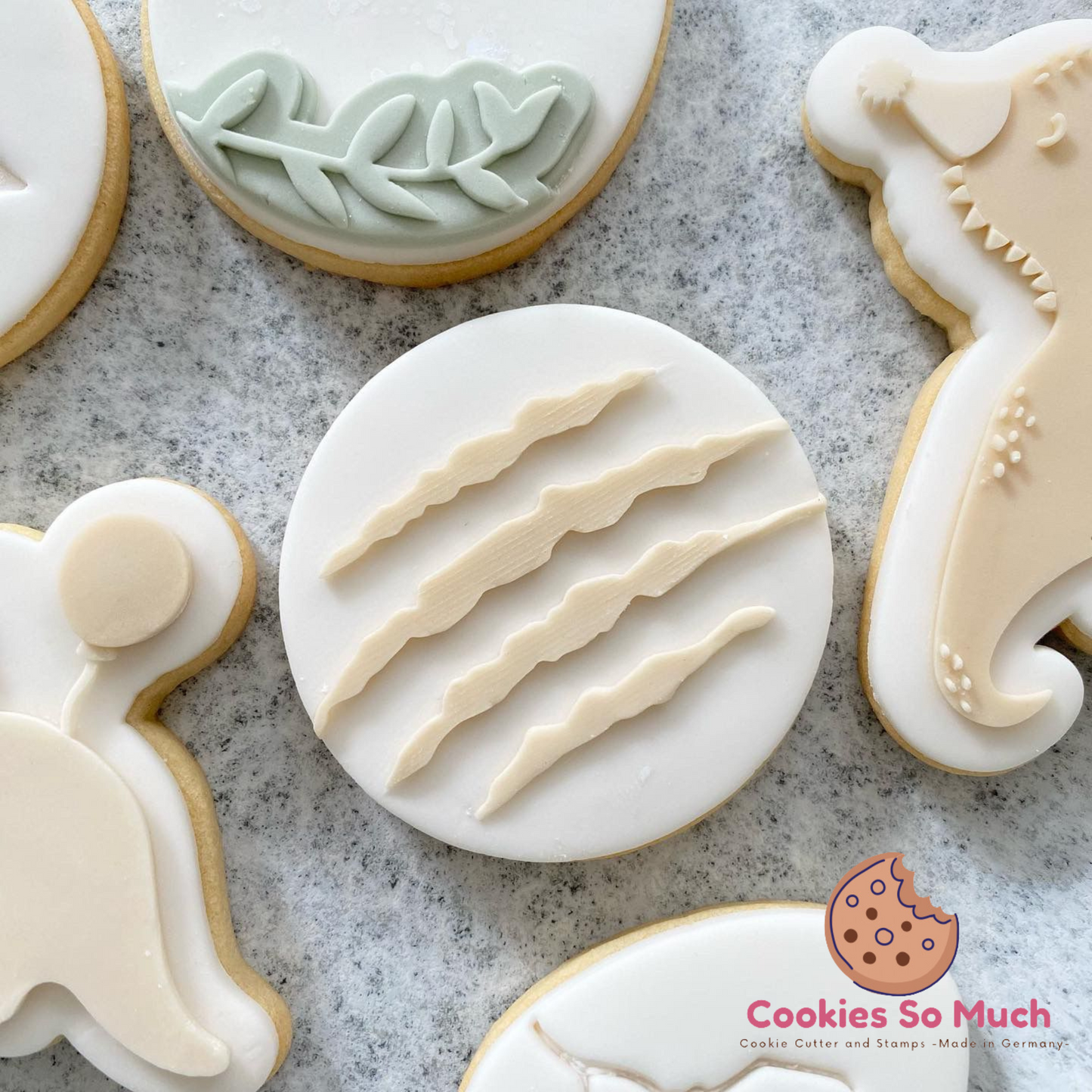 Dinosaurier Krallen debosser