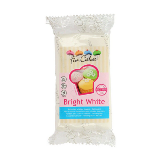 Funcakes Rollo Fondant Blanco Brillante - 250g