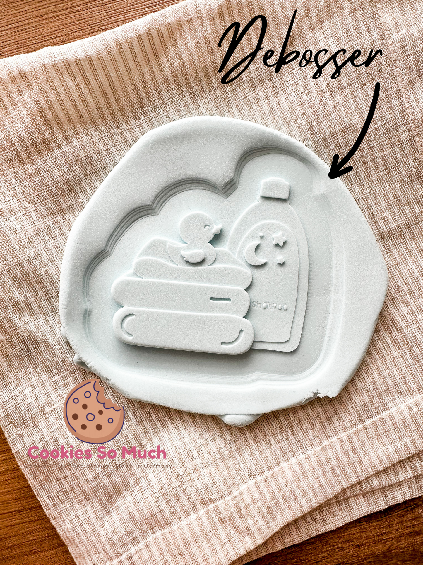 Entchen mit Shampoo debosser und cutter