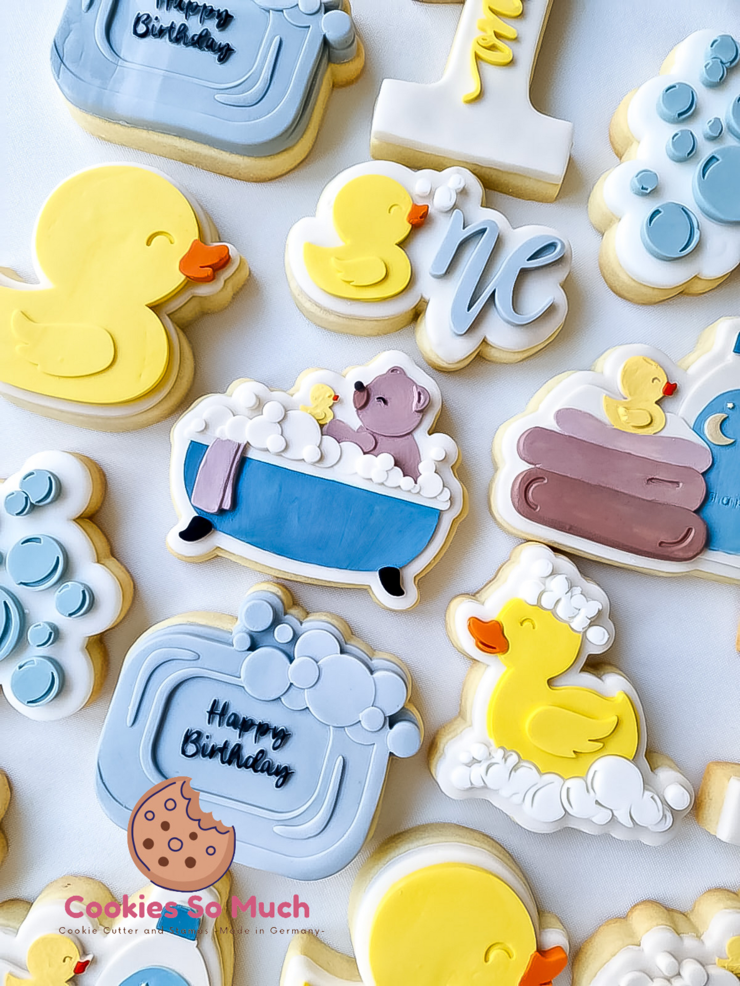 Happy Birthday Seife debosser und cutter