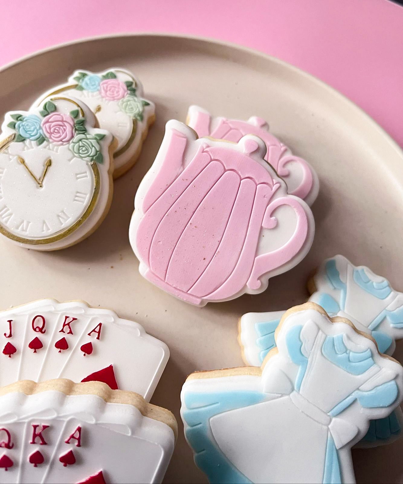 Teekanne Acryl Debosser + Ausstecher