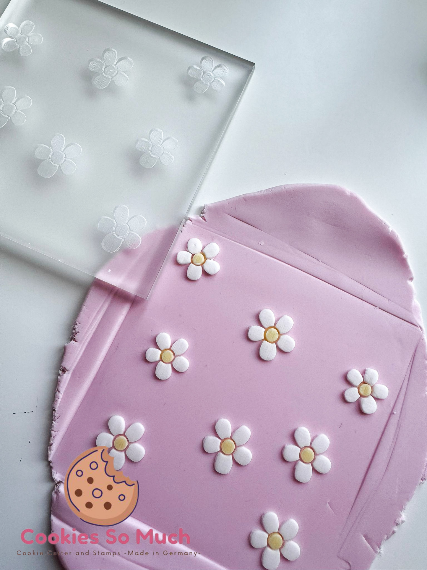 Gänseblümchen Muster acryl