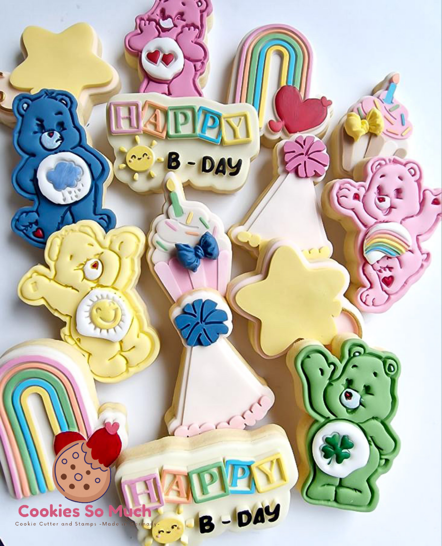 Geburtstagscupcake mit Kerzen debosser und ausstecher