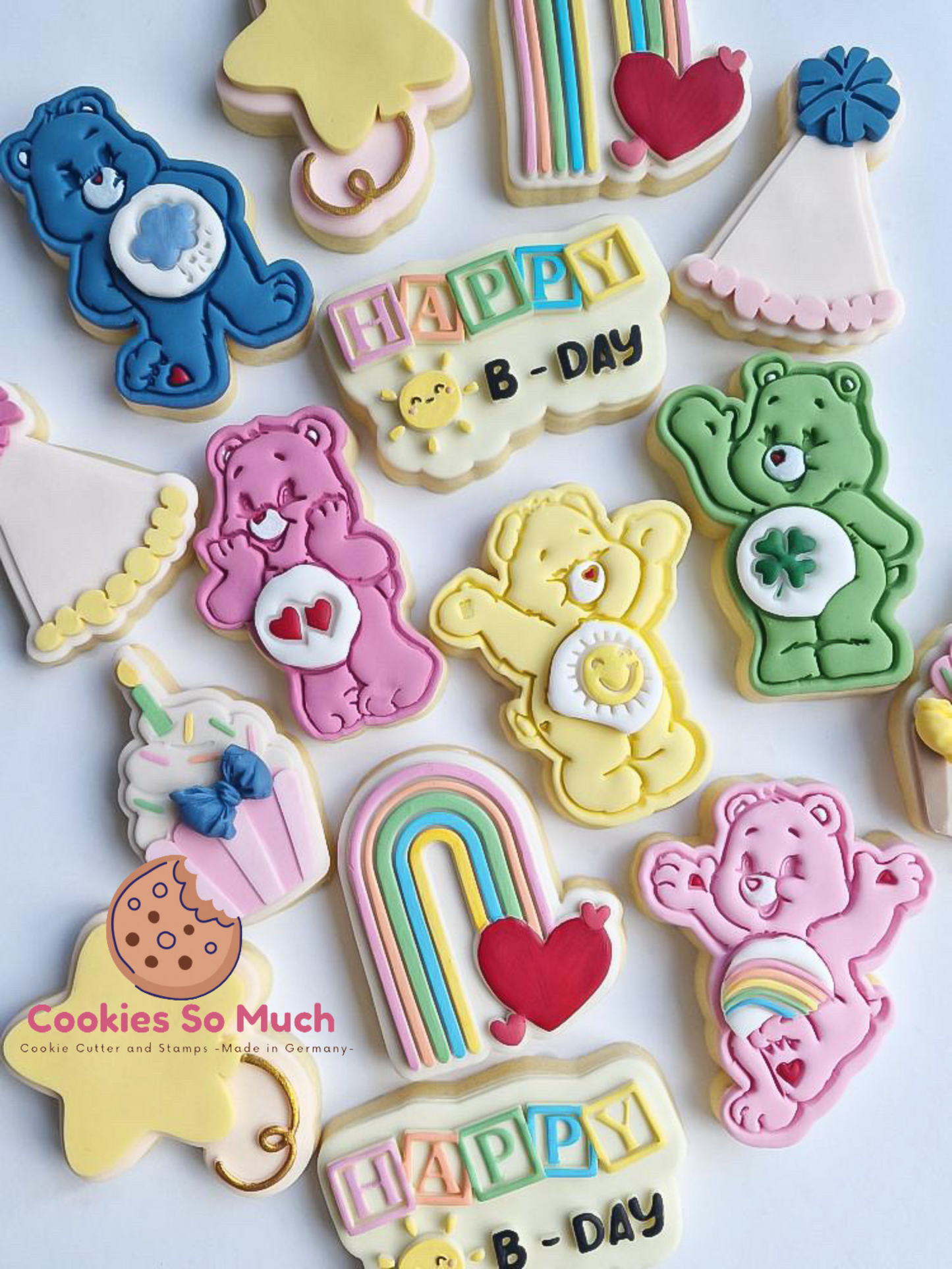 Geburtstagscupcake mit Kerzen debosser und ausstecher