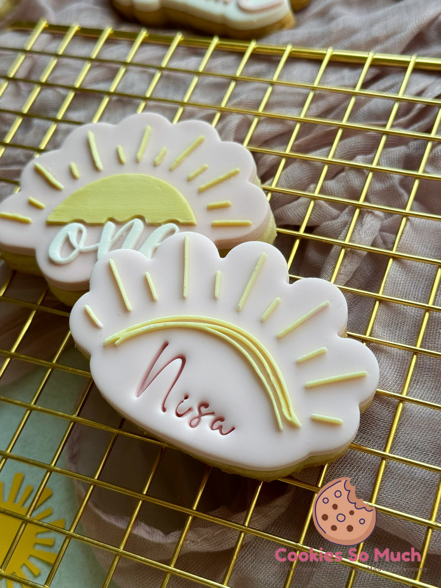 halbe Sonne acryl debosser und ausstecher