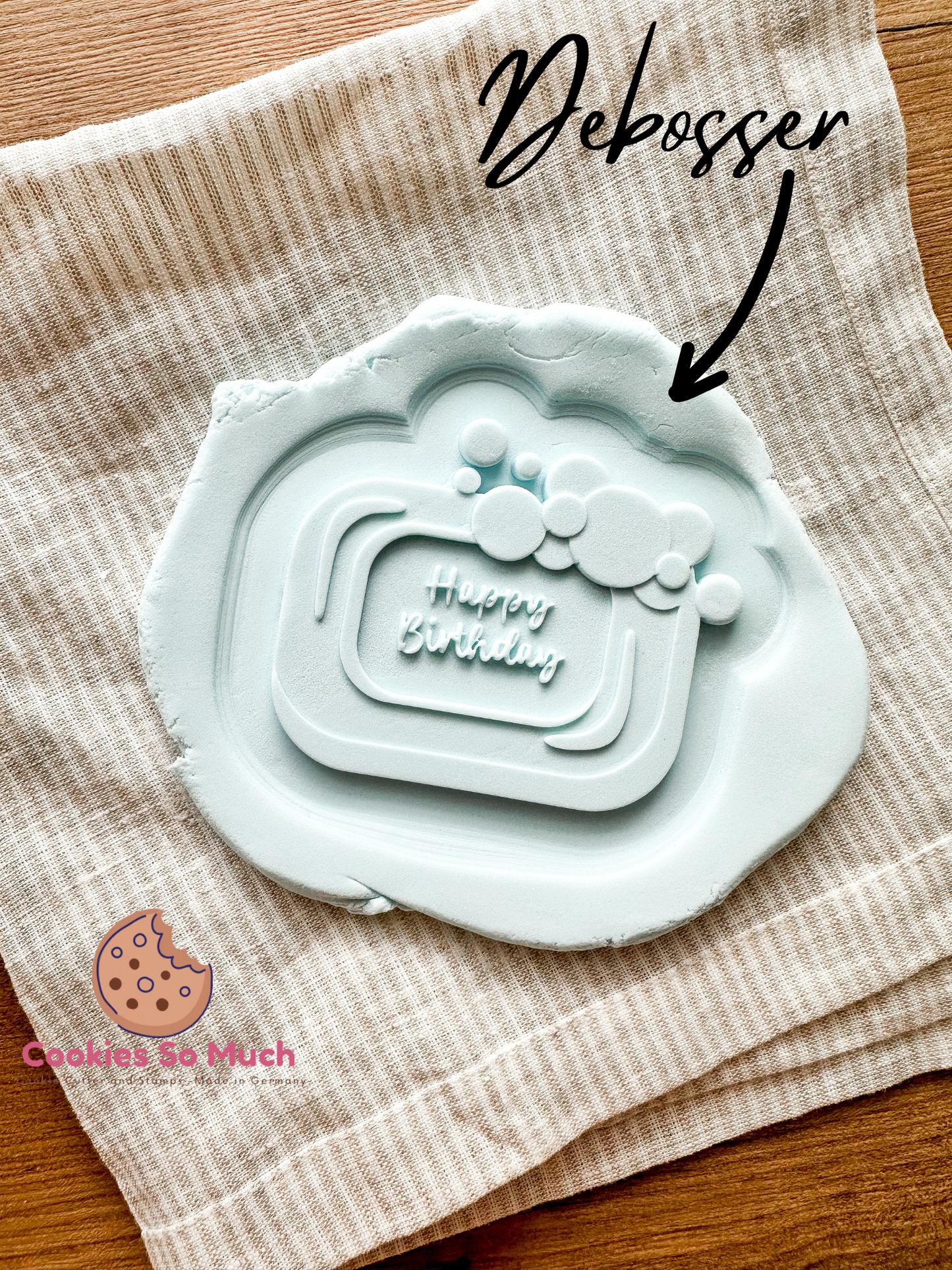 Happy Birthday Seife debosser und cutter
