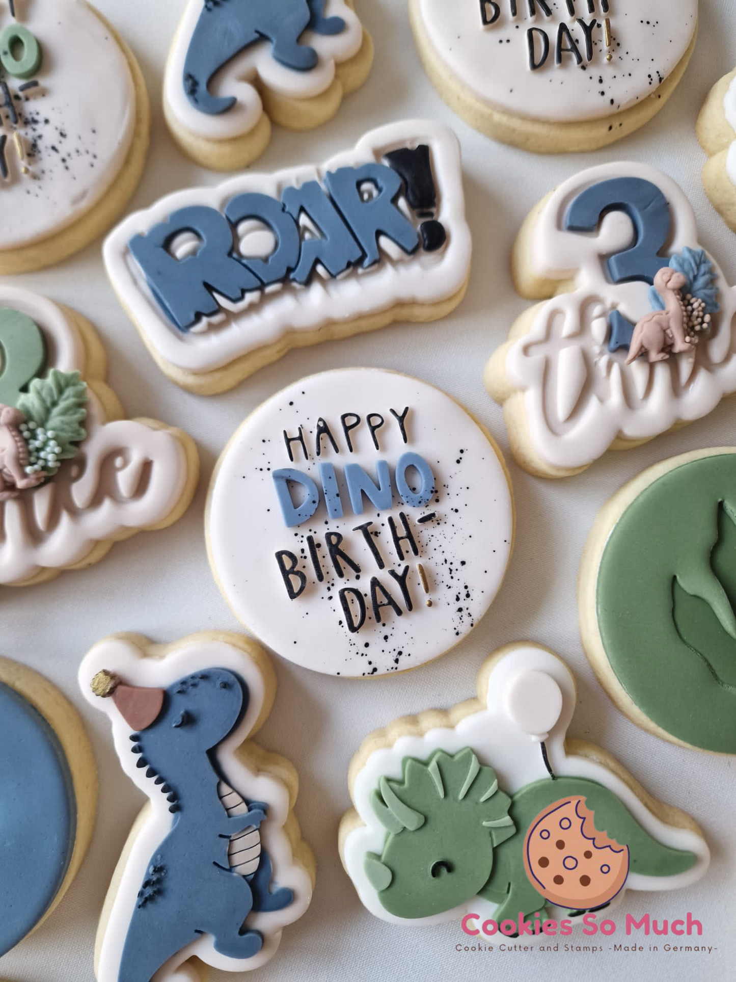 Happy Dino Birth- Day debosser