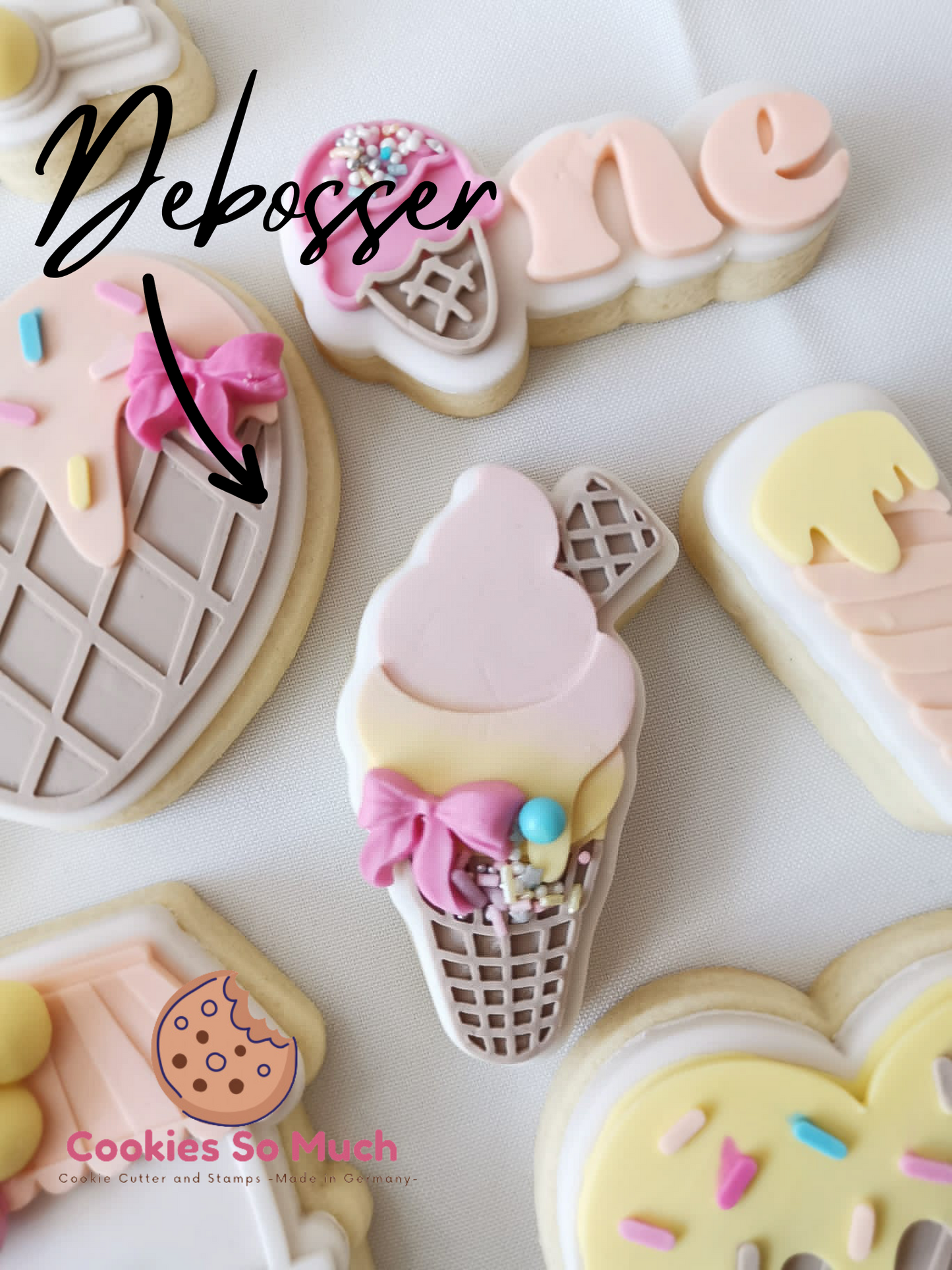 Eiscreme Model 2 debosser und ausstecher
