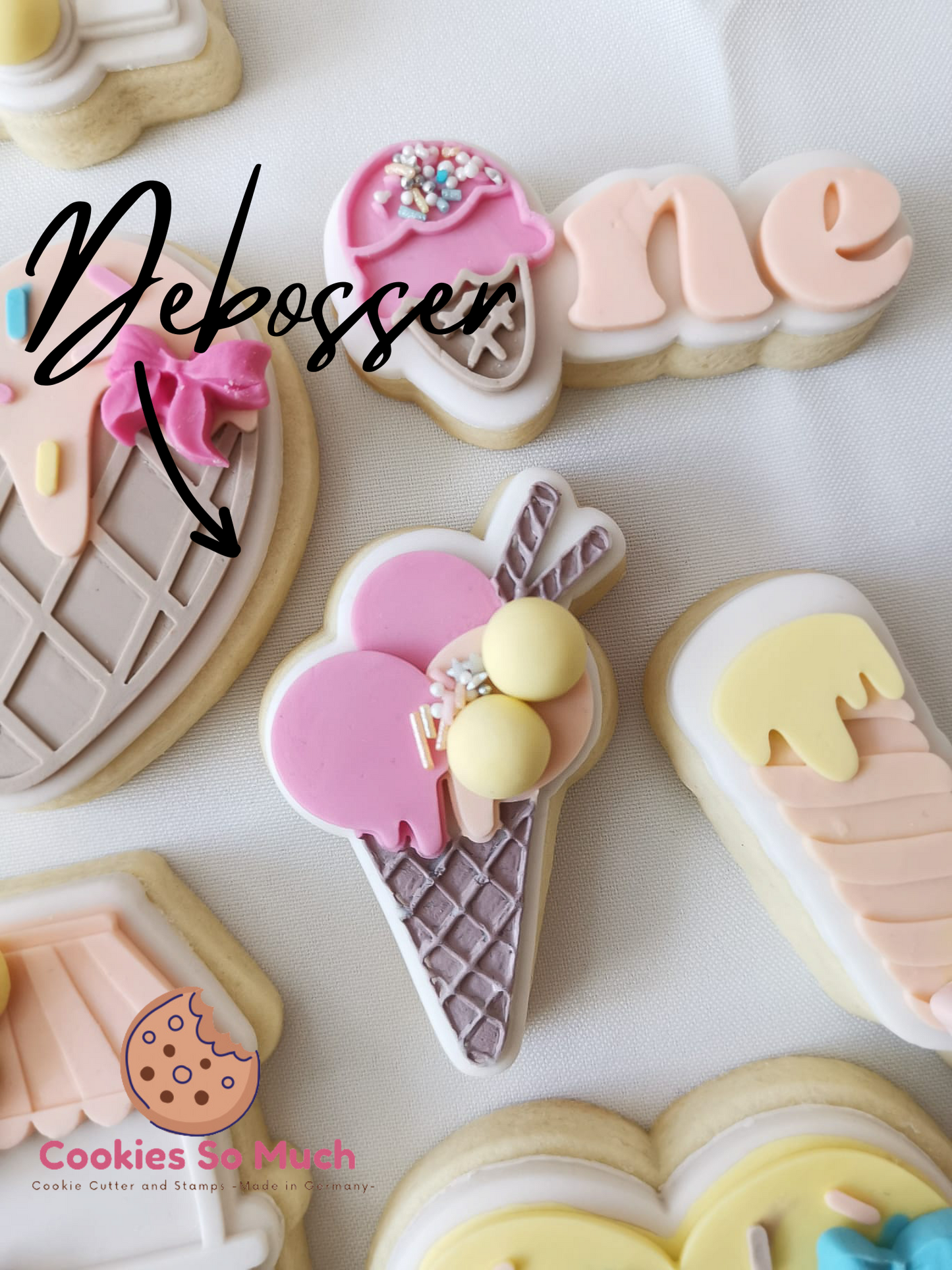 Eiscreme Model 5 debosser und ausstecher