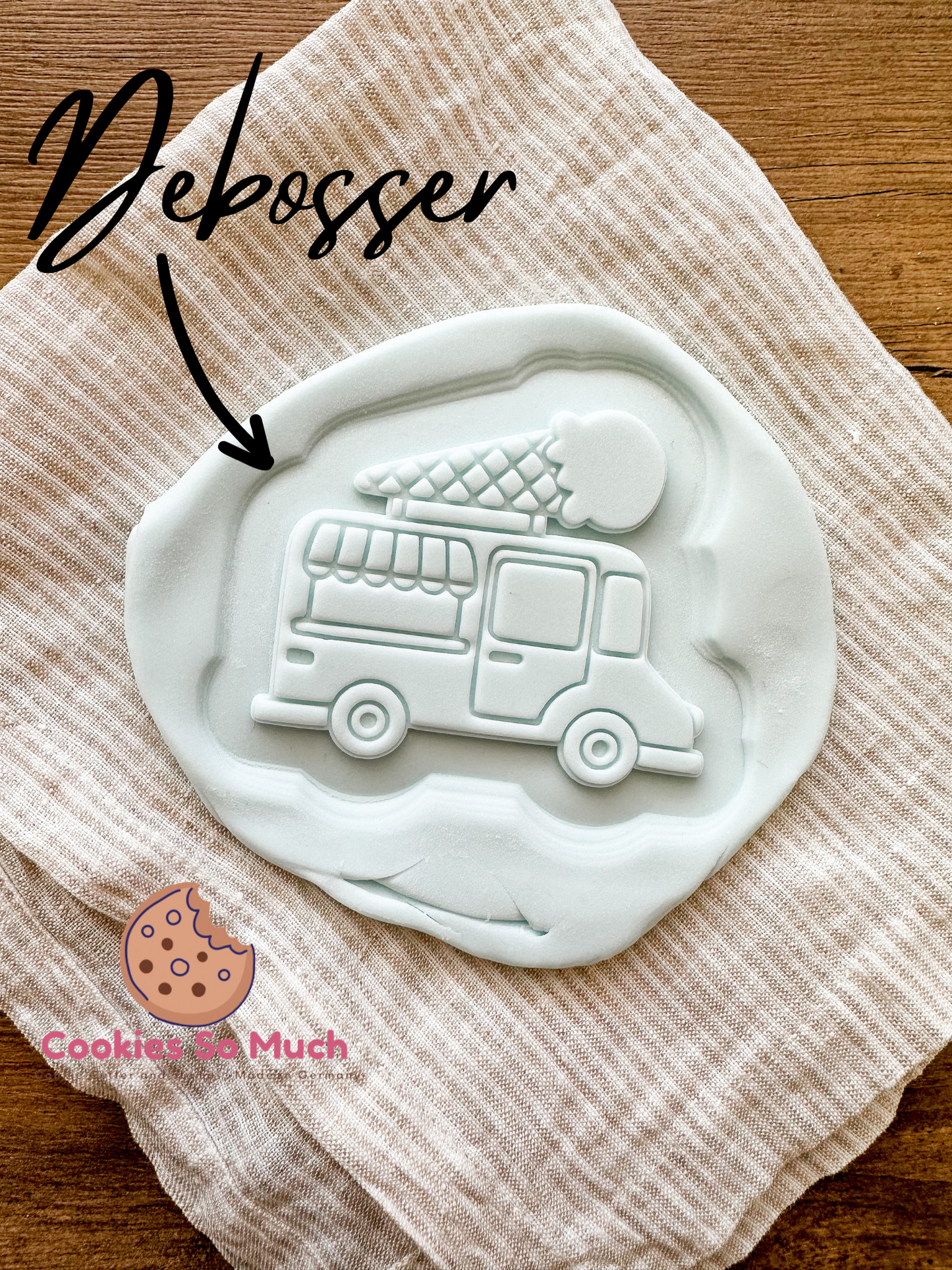 Eiscremewagen debosser und ausstecher