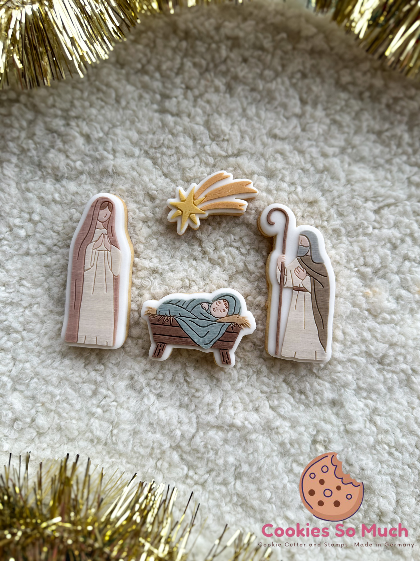 das Jesuskind Model 2 Acryl debosser und ausstecher