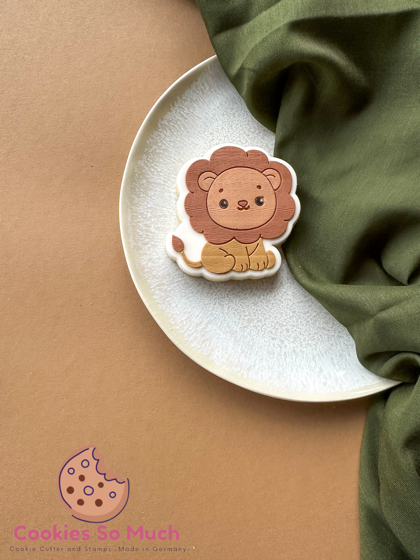 Löwe acryl debosser + ausstecher