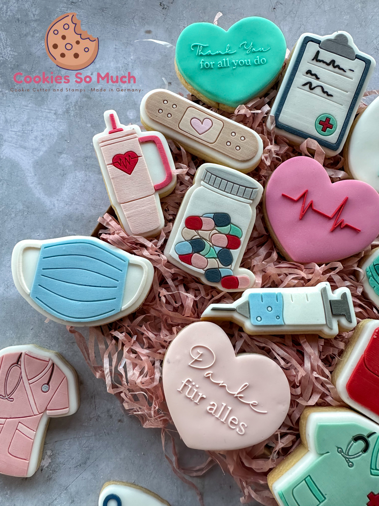 Krankenschwester Kittel Model 2 acryl Debosser + Ausstecher