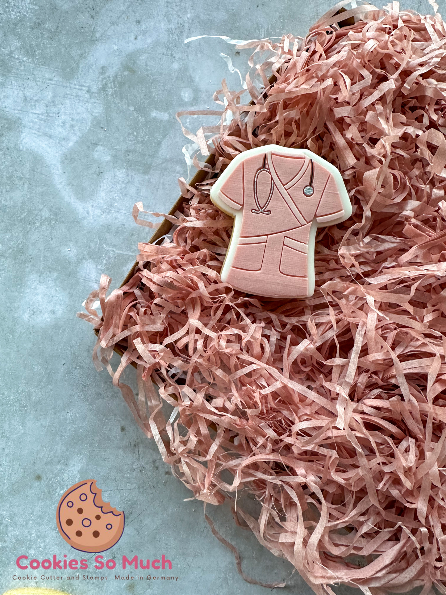 Krankenschwester Kittel Model 2 acryl Debosser + Ausstecher