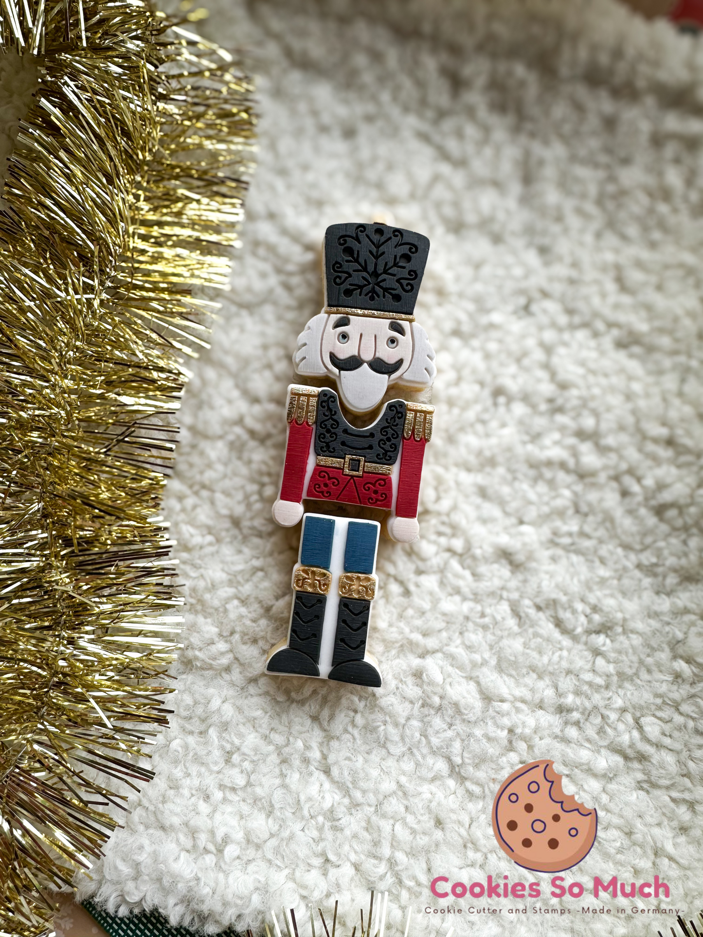 Nussknacker 3-teilig Acryl debosser und ausstecher