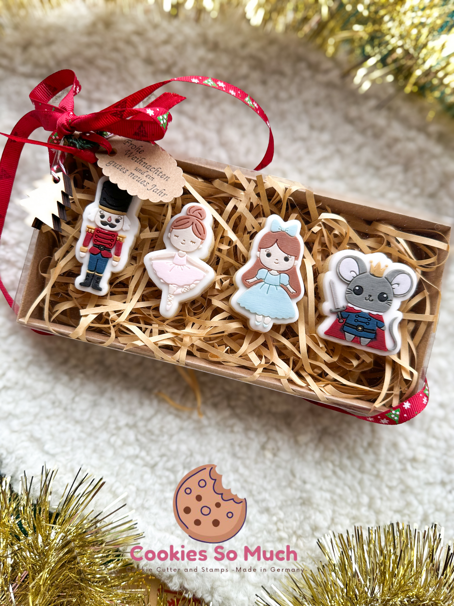 mini Nussknacker Set Acryl debosser und ausstecher