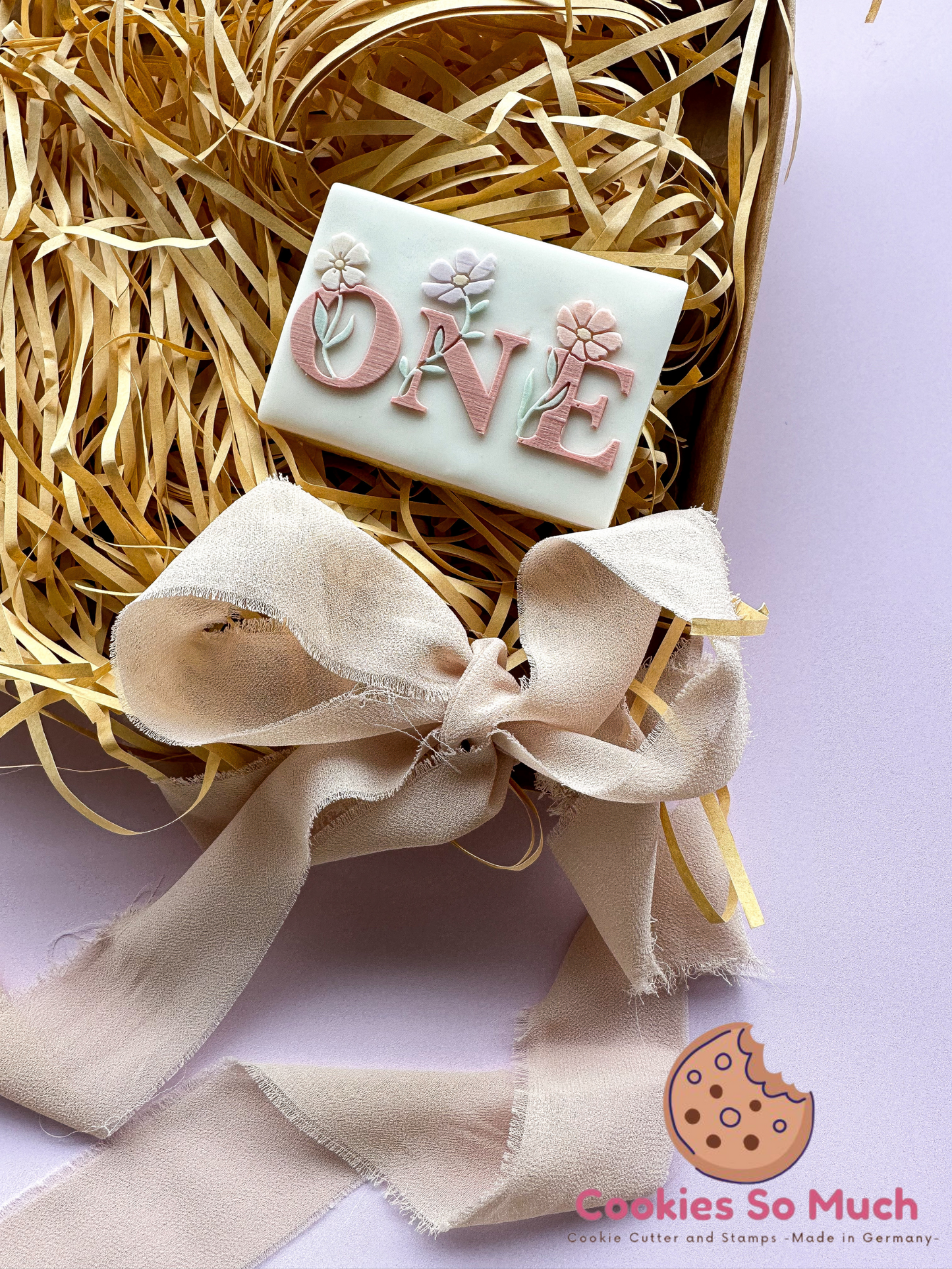 ONE mit Wildblumen acryl Debosser + Ausstecher