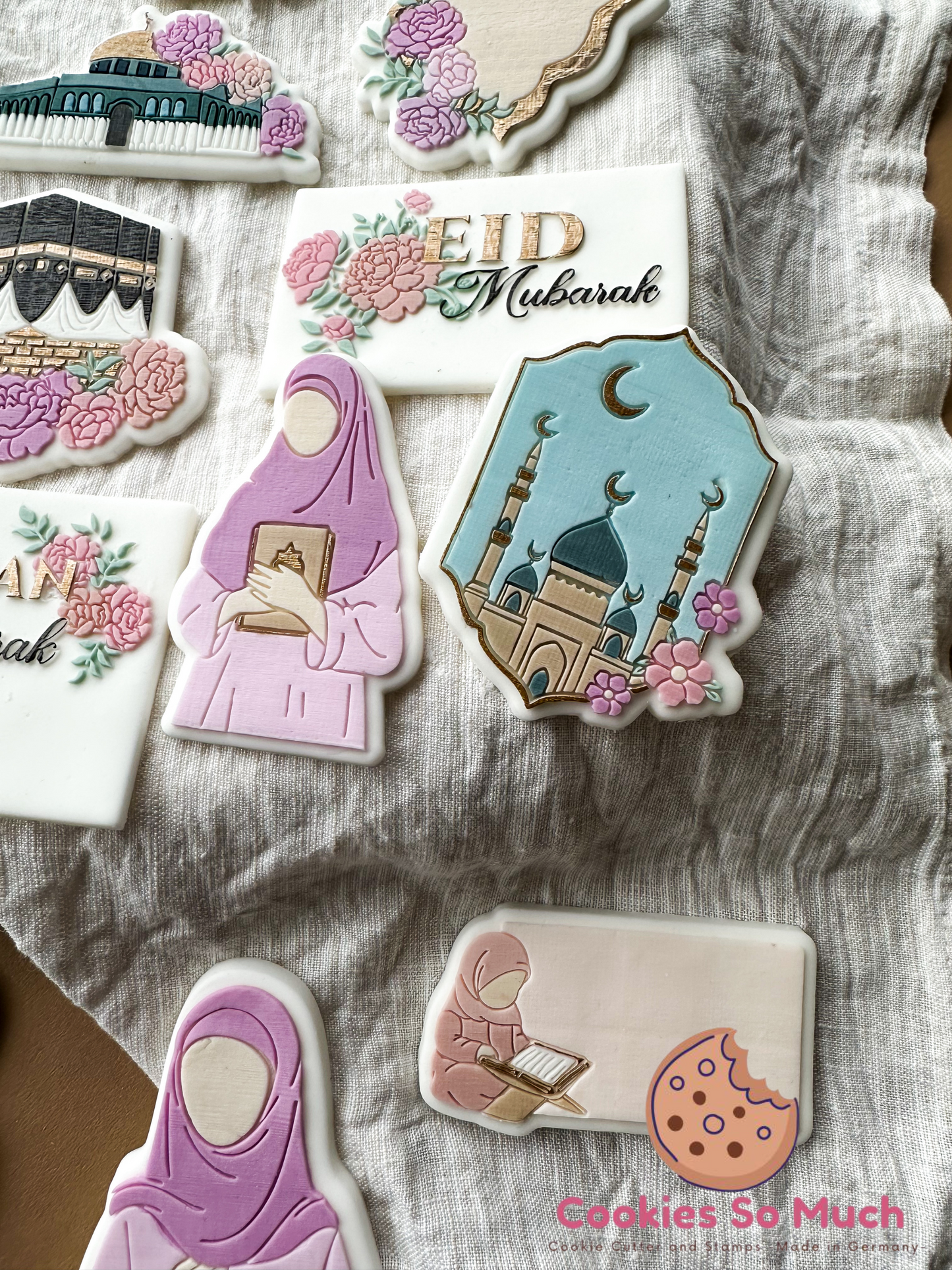 muslimische Frau Model 1 acryl debosser und ausstecher