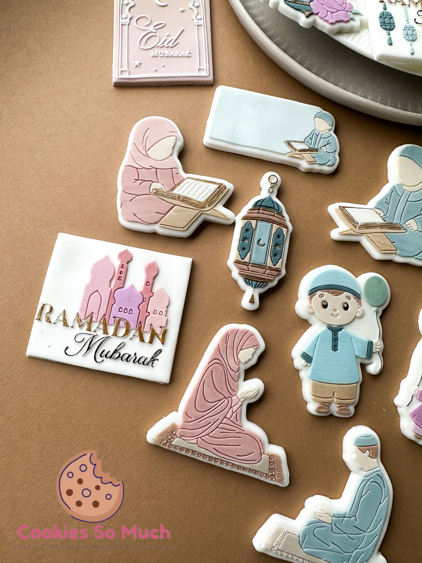 Betender Muslim acryl debosser und ausstecher