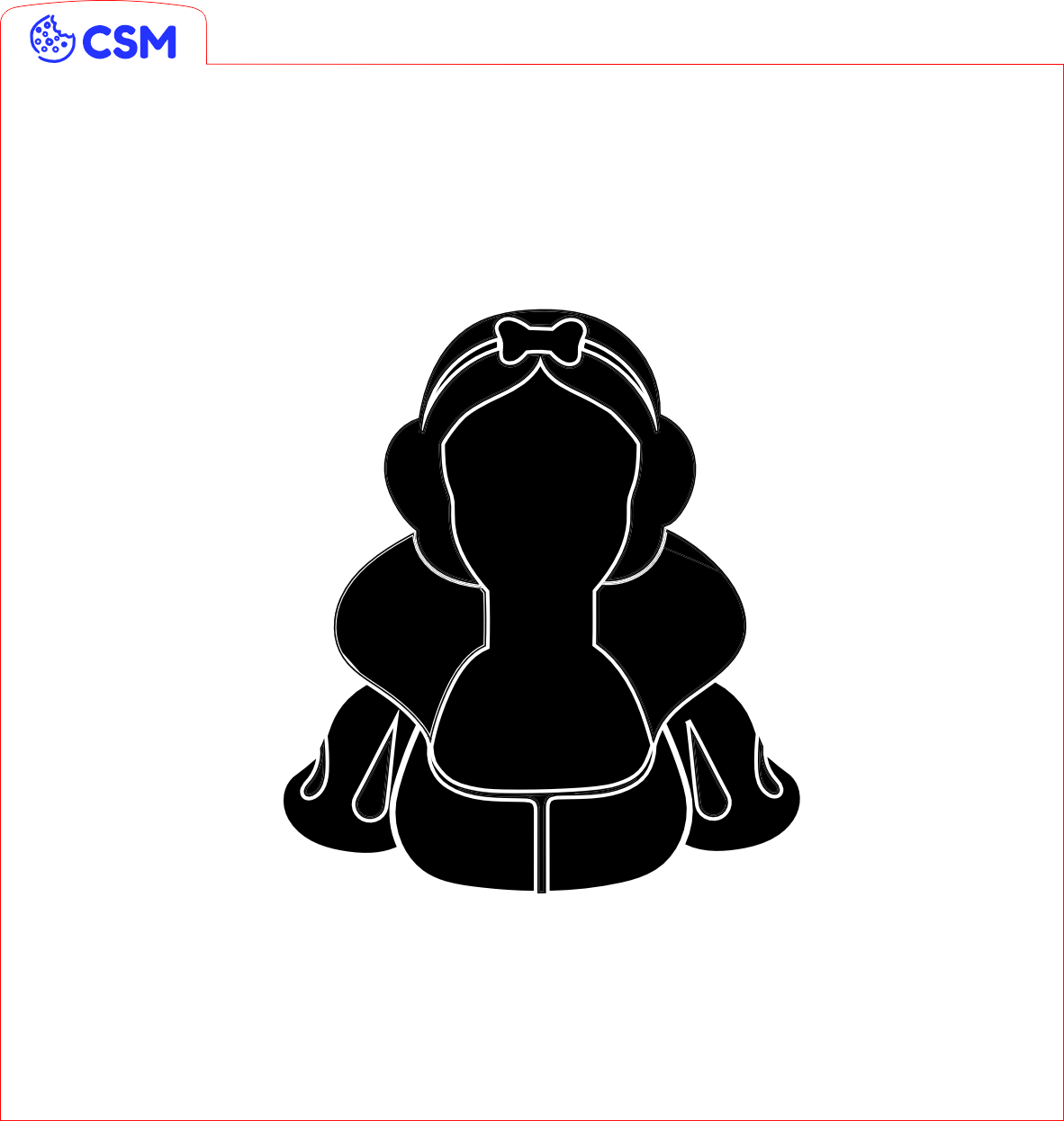 Prinzessinnen / weibliche Charaktere acryl debosser