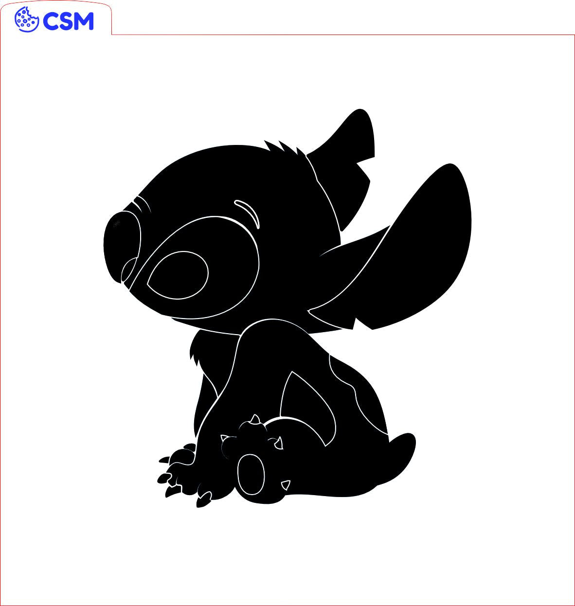 Stitch Angel acryl debosser + ausstecher