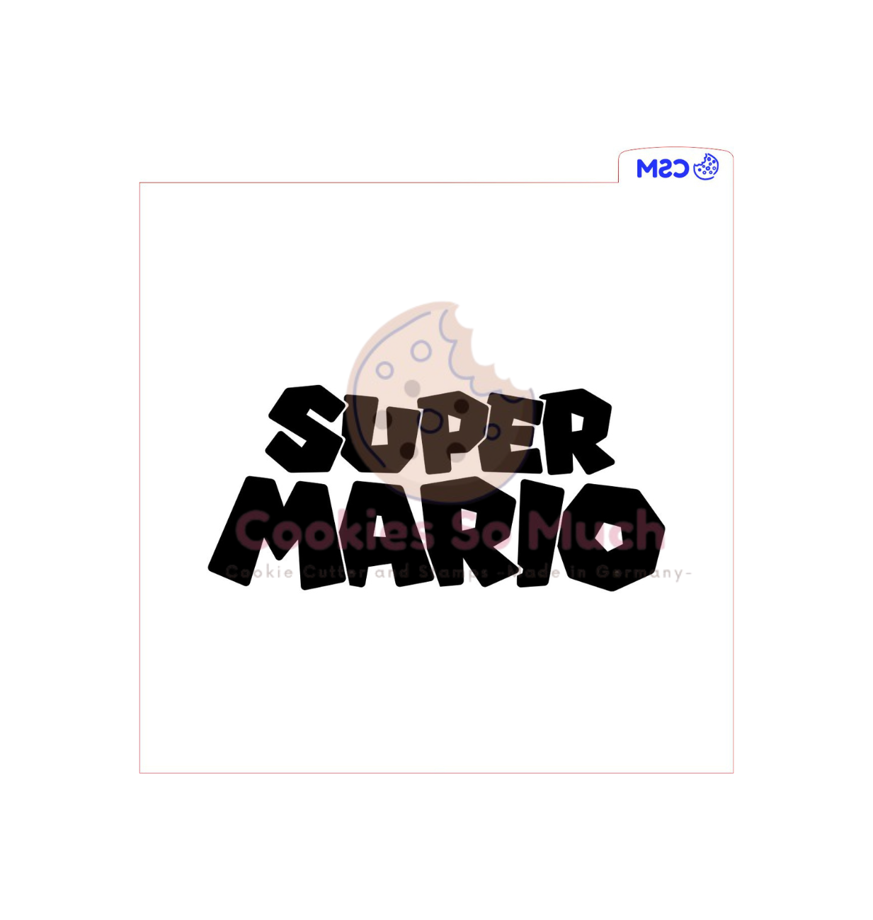 Mario acryl debosser + ausstecher