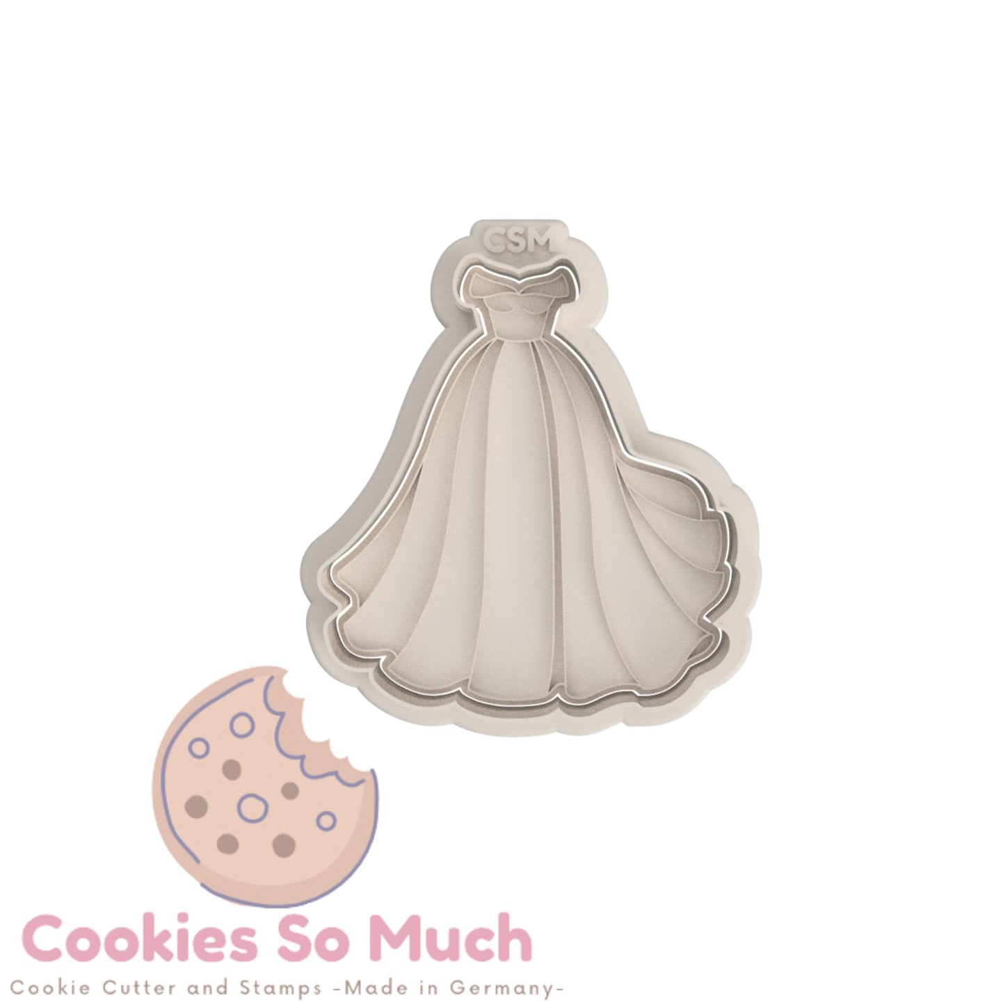 Brautkleid  Debosser, Stempel und Ausstecher