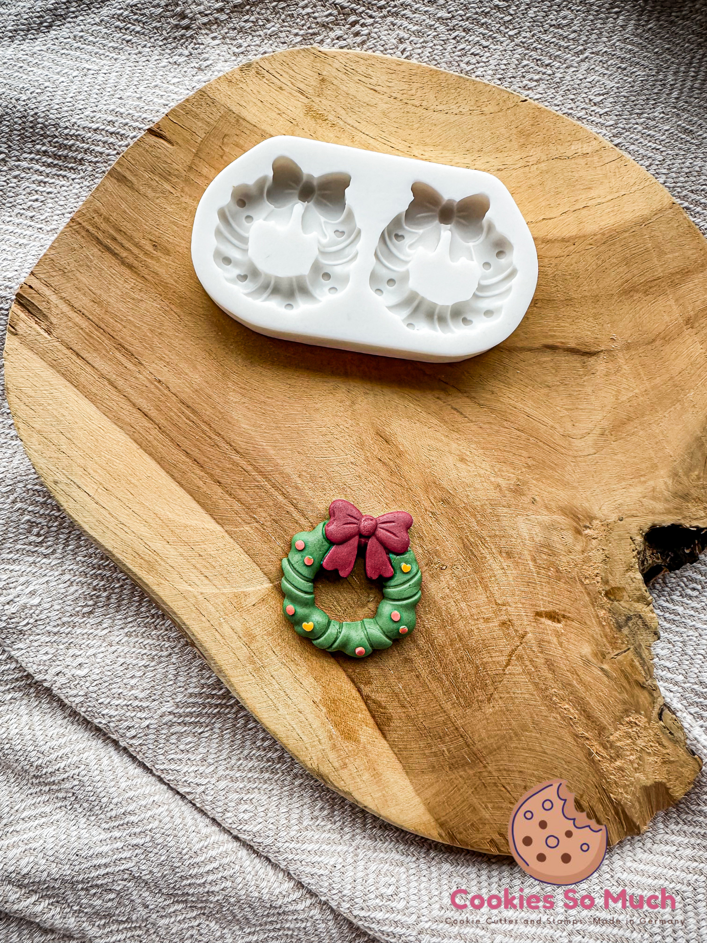 Weihnachtskranz Silikonform