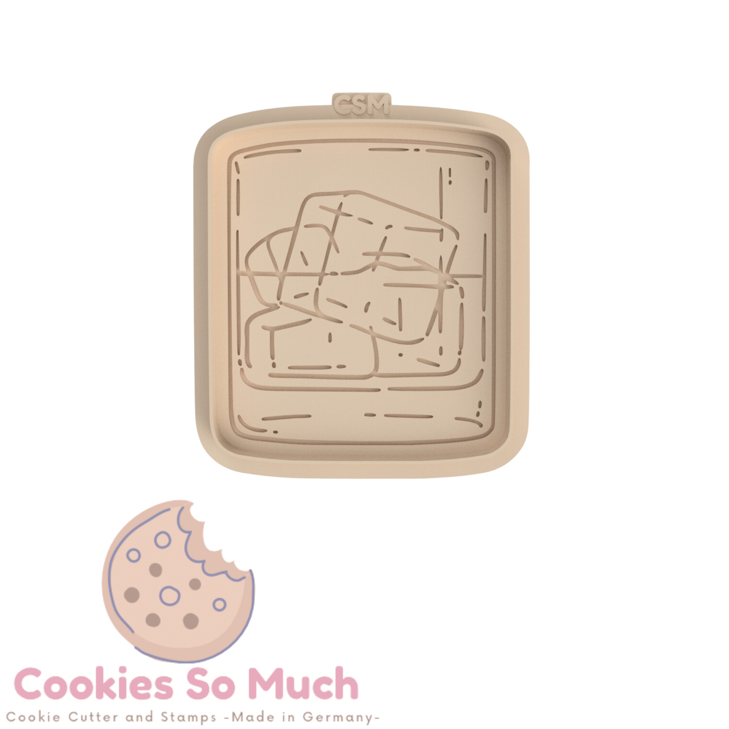 Whiskey glas debosser und ausstecher