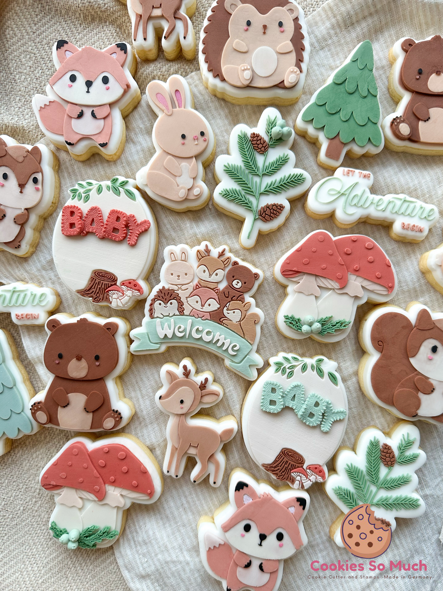 Waldpilze debosser und ausstecher