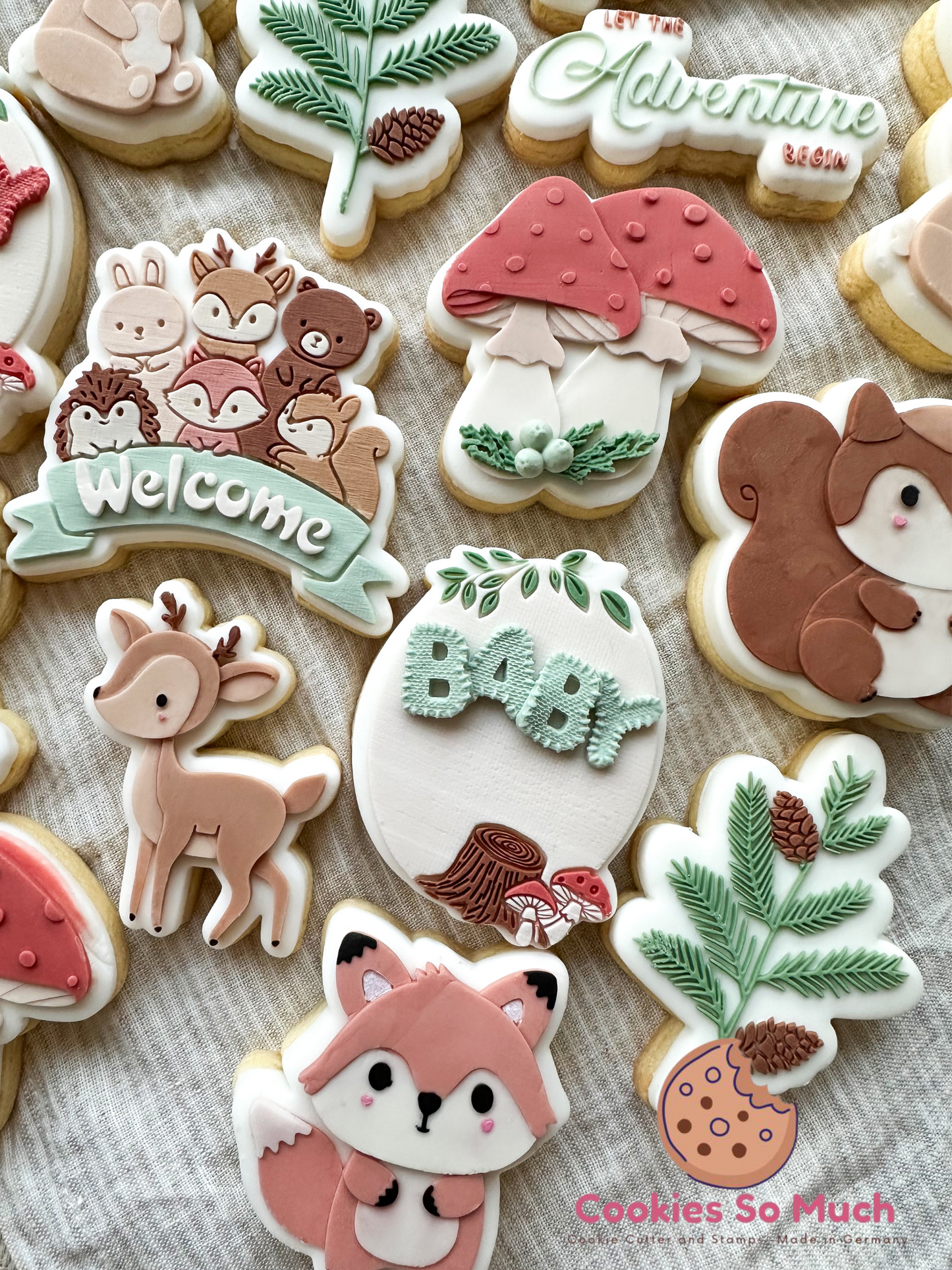 Waldpilze debosser und ausstecher