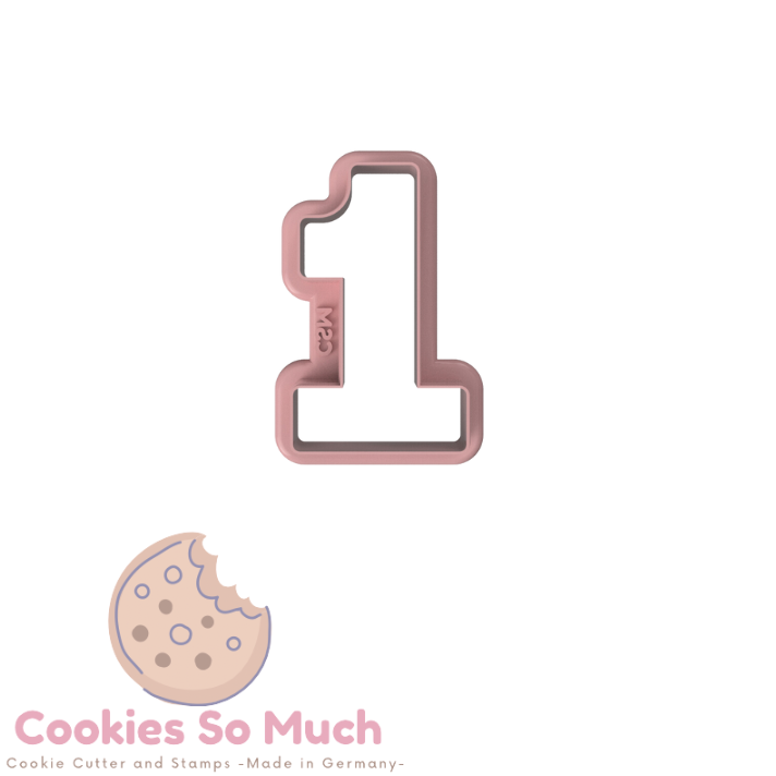 Zahl 1 Model 4 Ausstecher