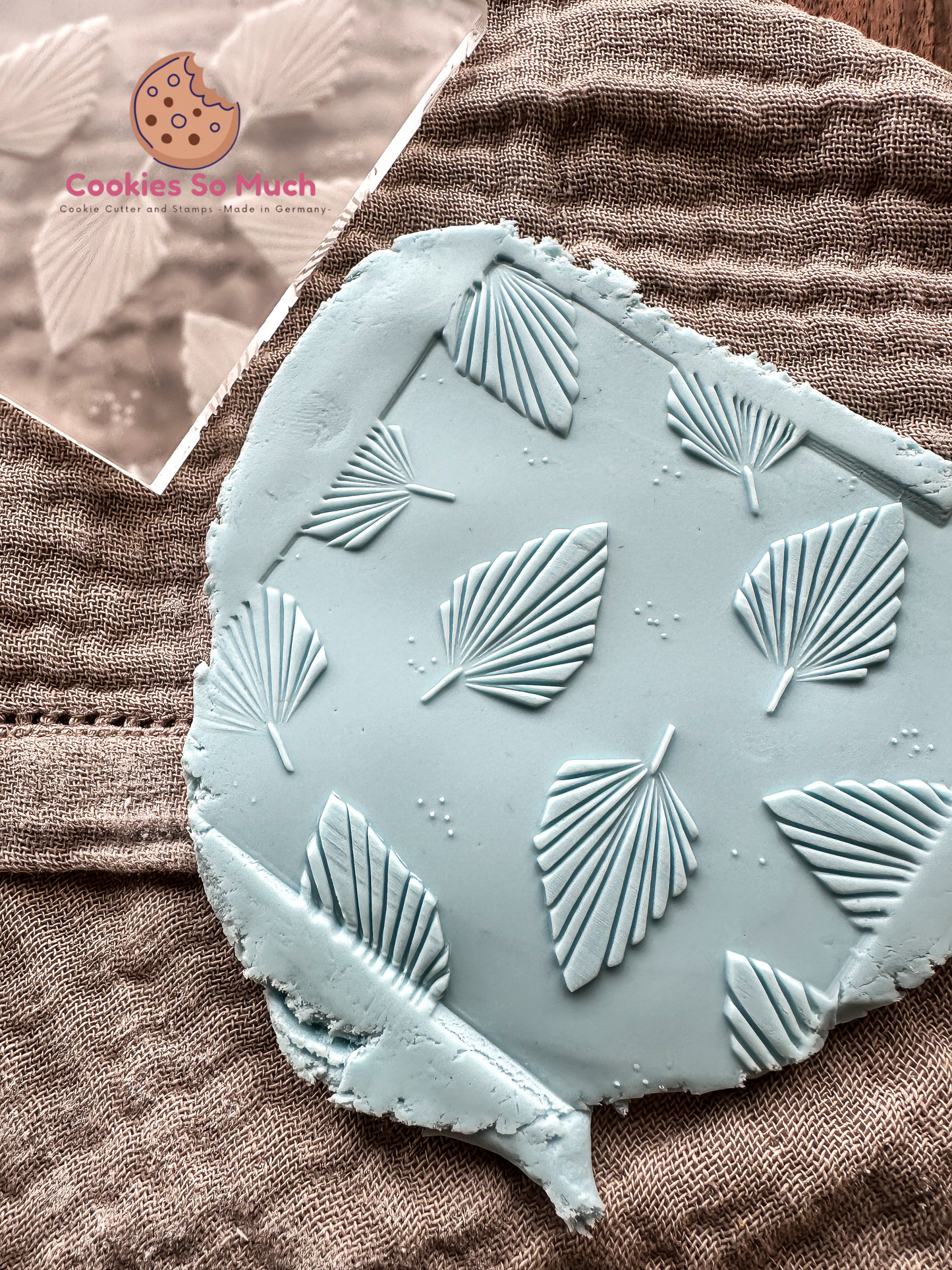 getrocknete Palmblätter Muster acyrl