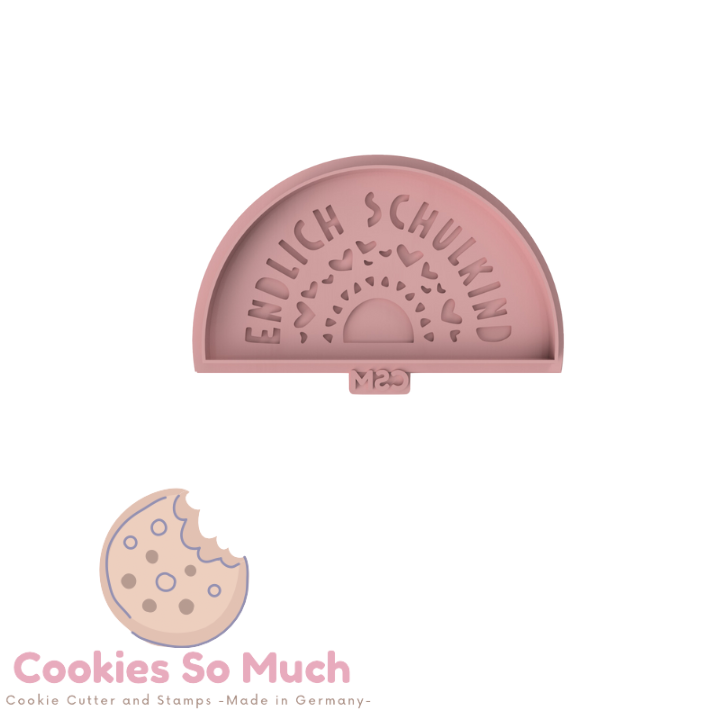 Endlich Schulkind Model 1 acryl Debosser und Ausstecher