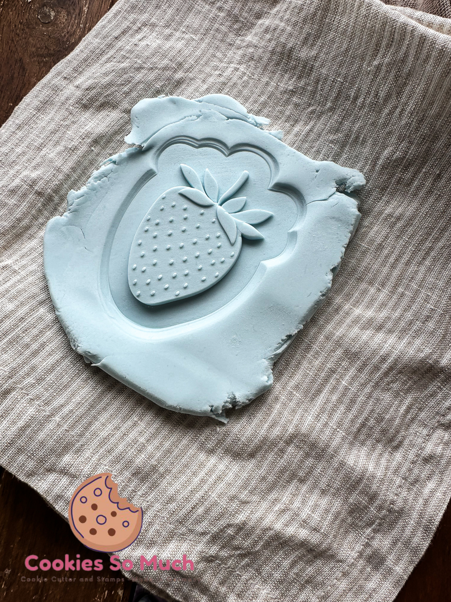 erdbeere debosser und ausstecher