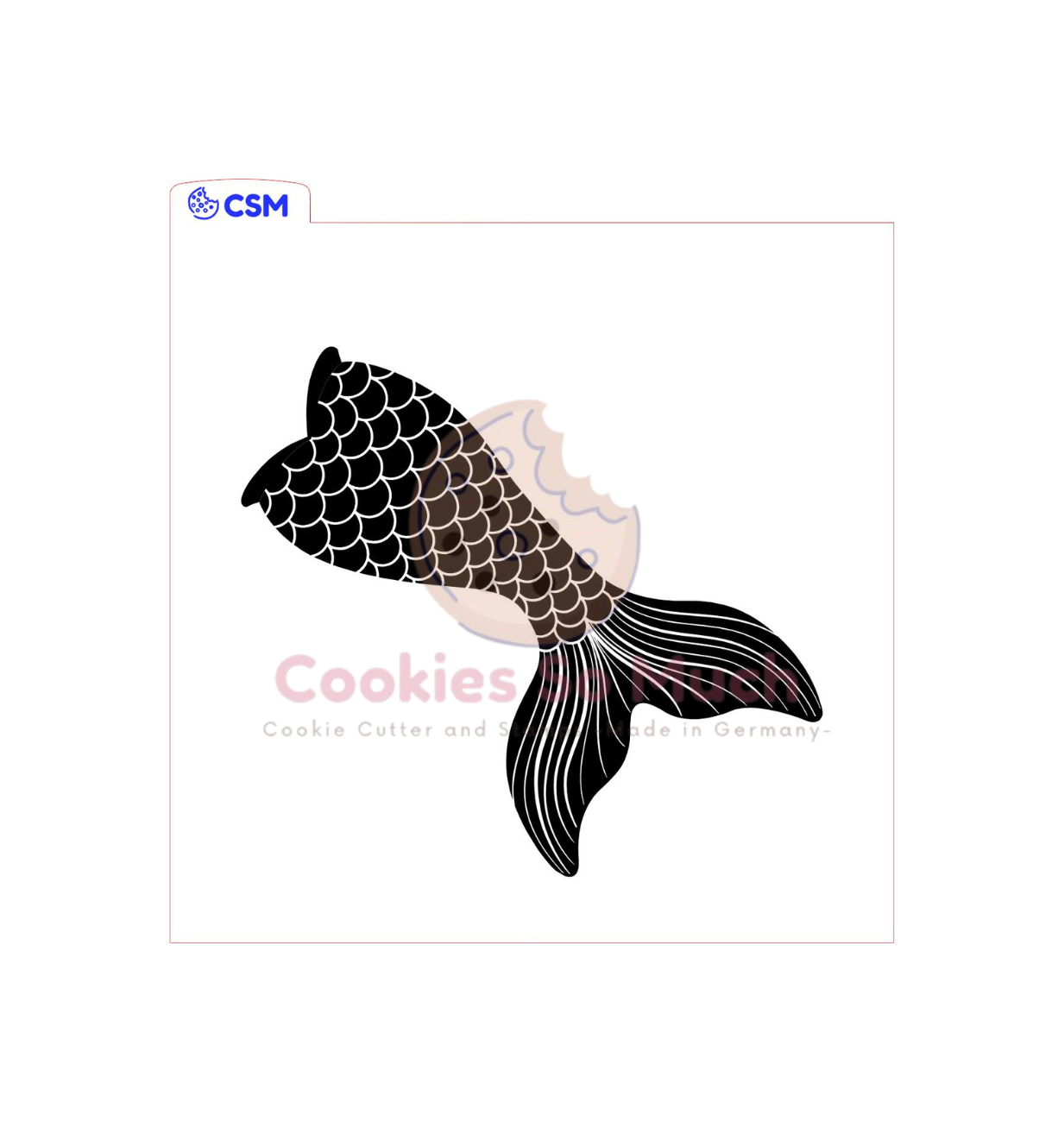 Meerjungfrau flosse acryl debosser + ausstecher