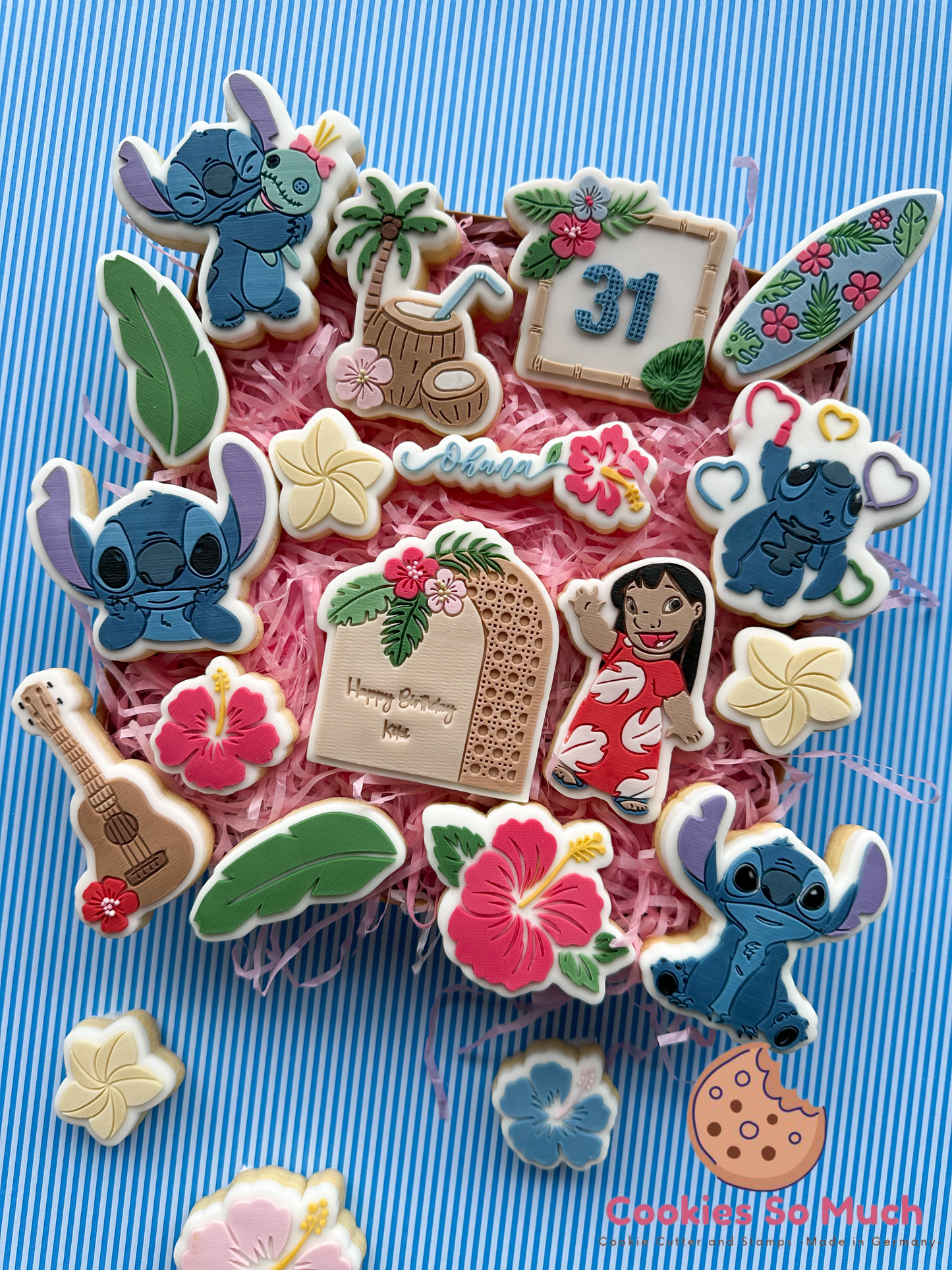 Bambus Rahmen mit Blumen acryl Debosser + Ausstecher