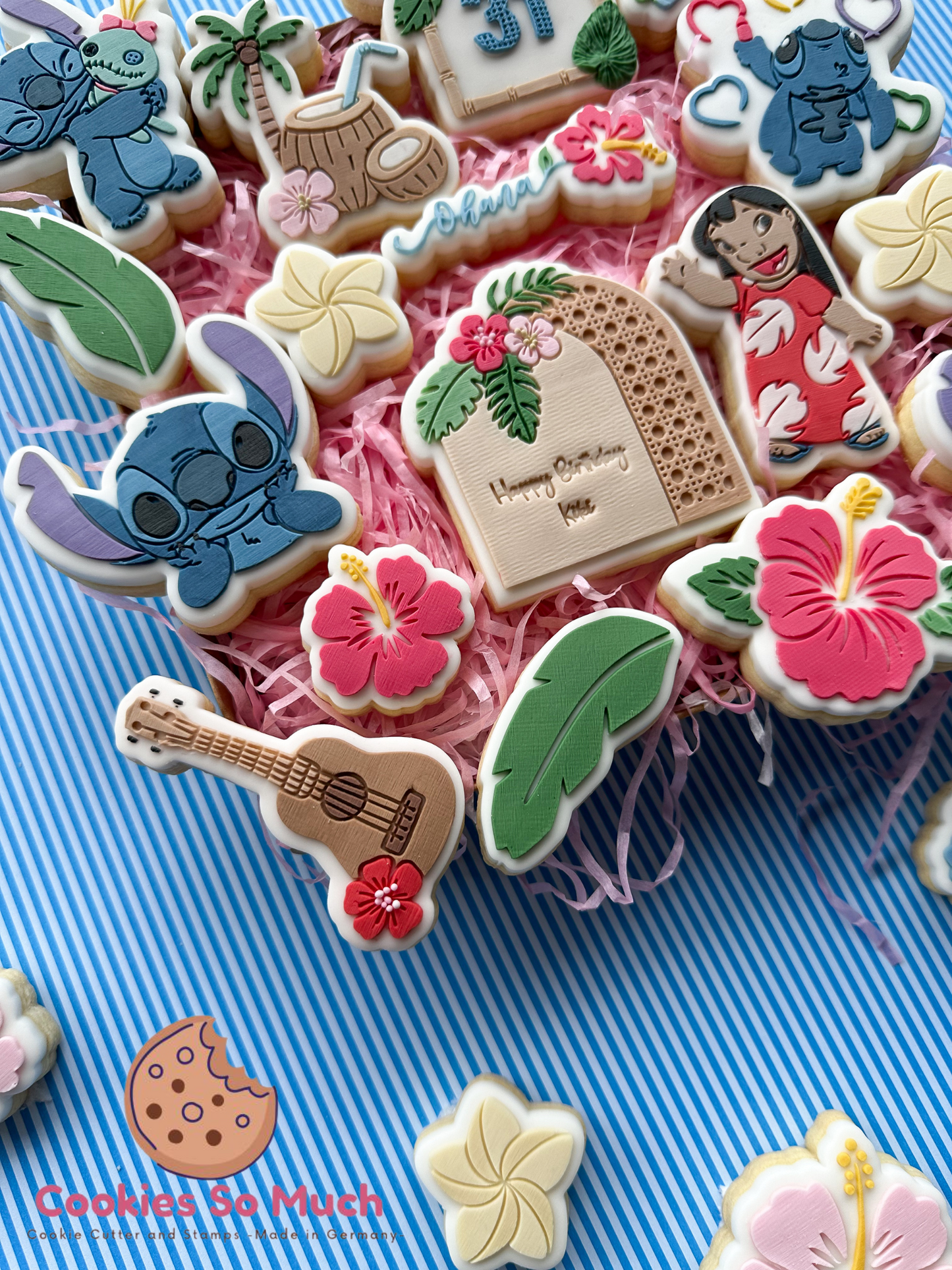 Bambus Rahmen mit Blumen acryl Debosser + Ausstecher