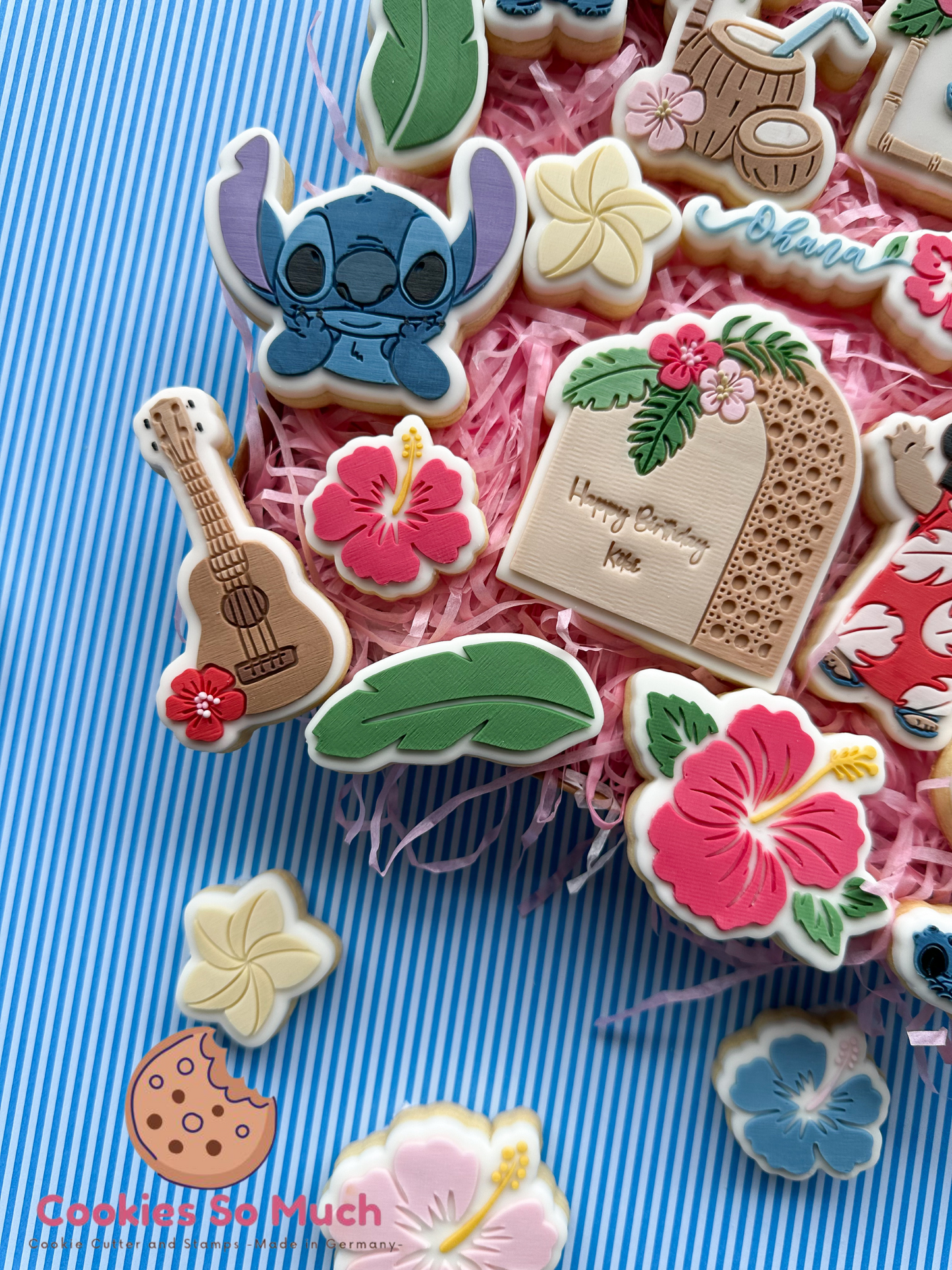 hawaiianischer Surf Brett acryl debosser + ausstecher