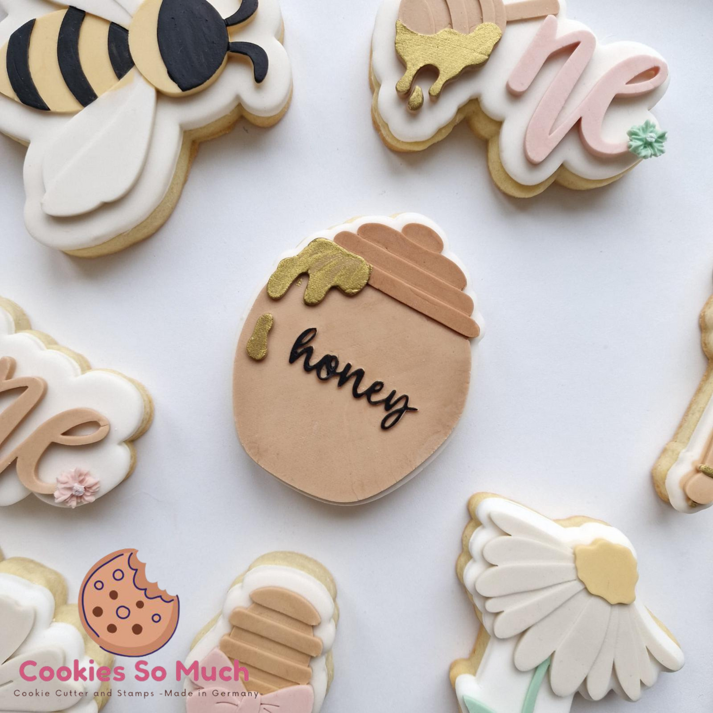 Honigtopf honey debosser und ausstecher